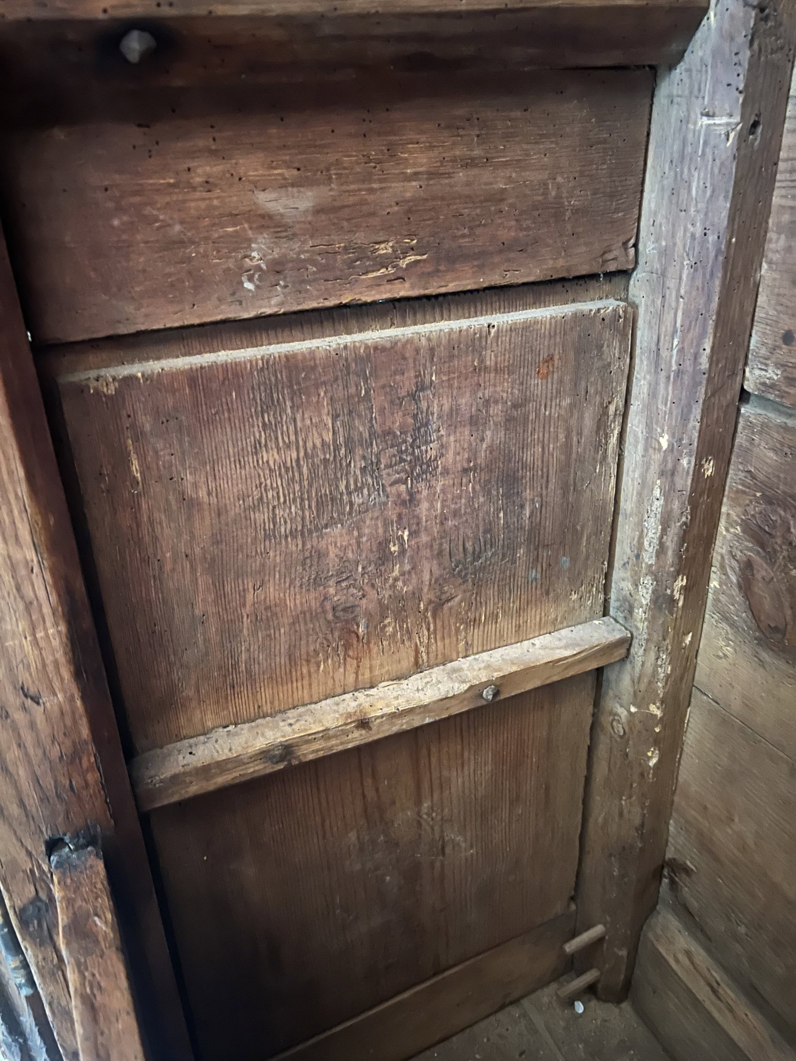 Antique Oak Armoire - 16