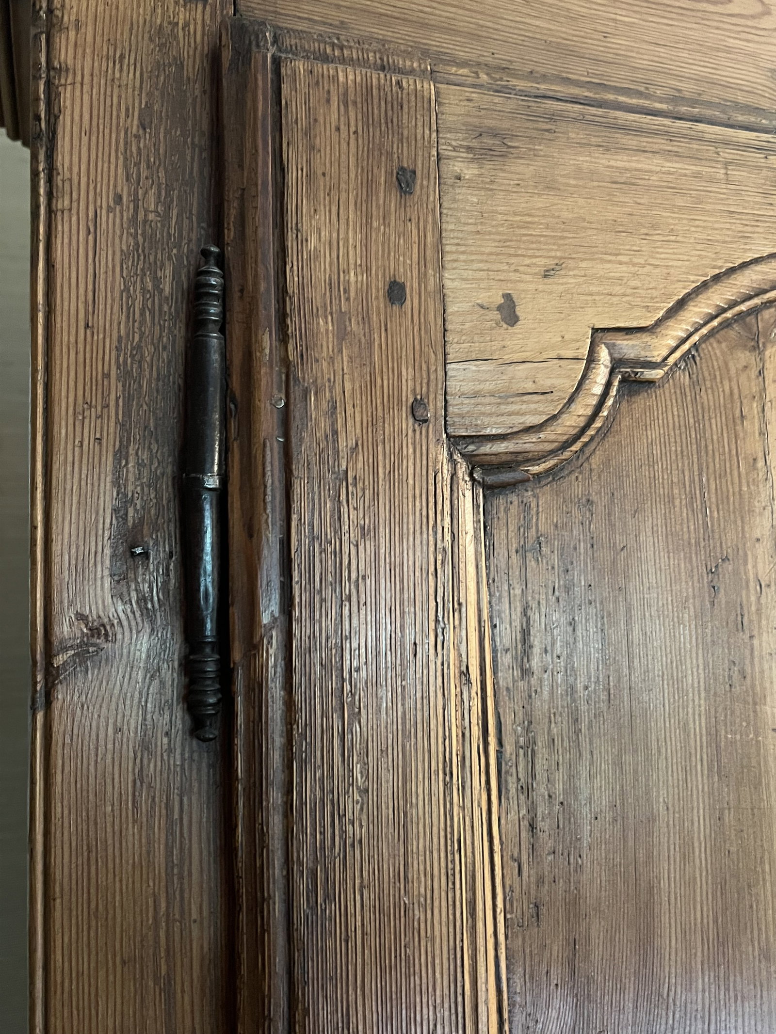 Antique Oak Armoire - 6
