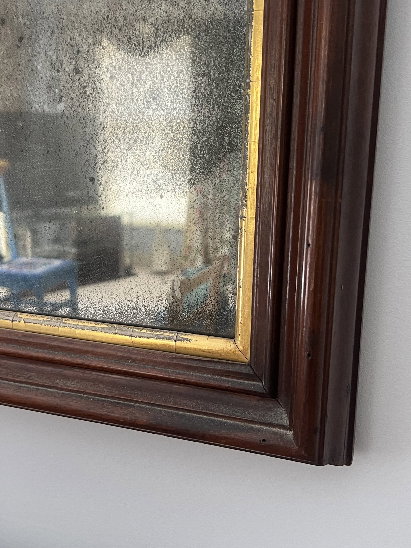 Antique Early American Mirror - 3
