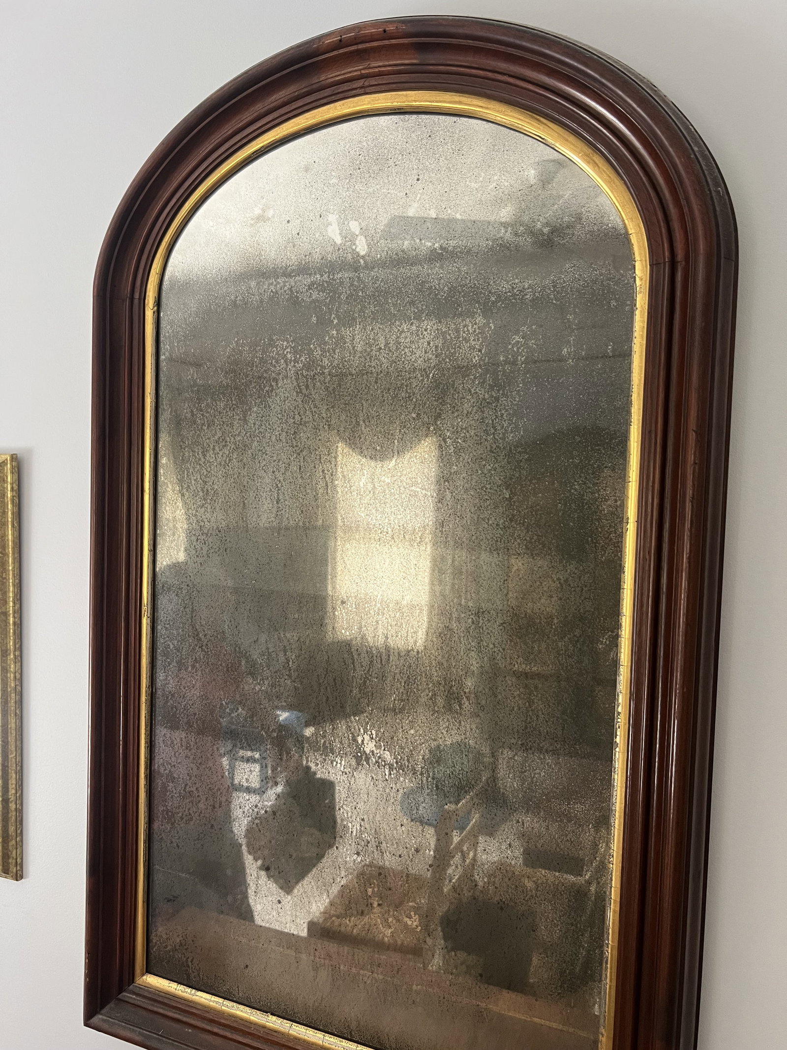 Antique Early American Mirror - 4
