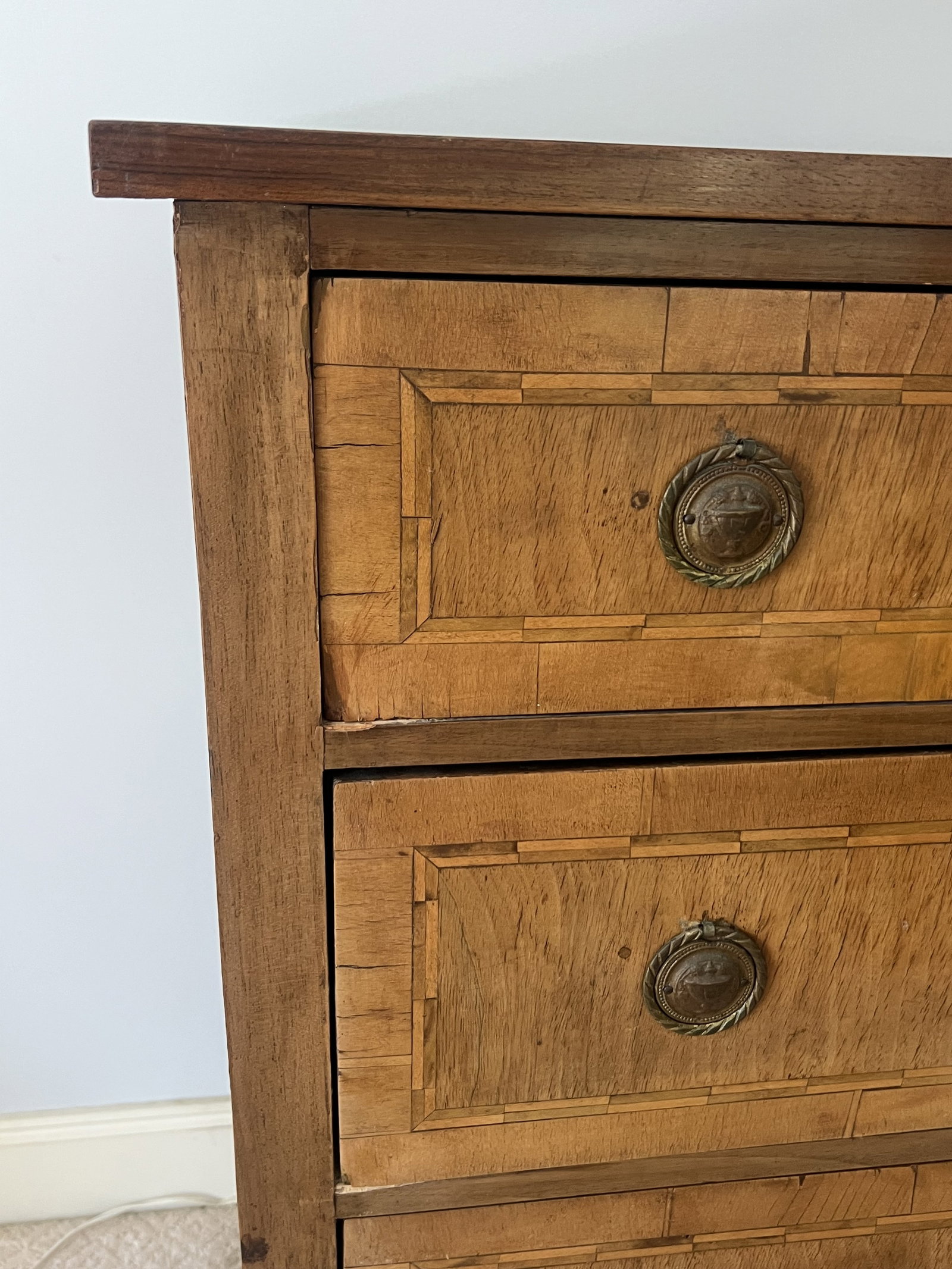 Antique Three Drawer Dresser - 2