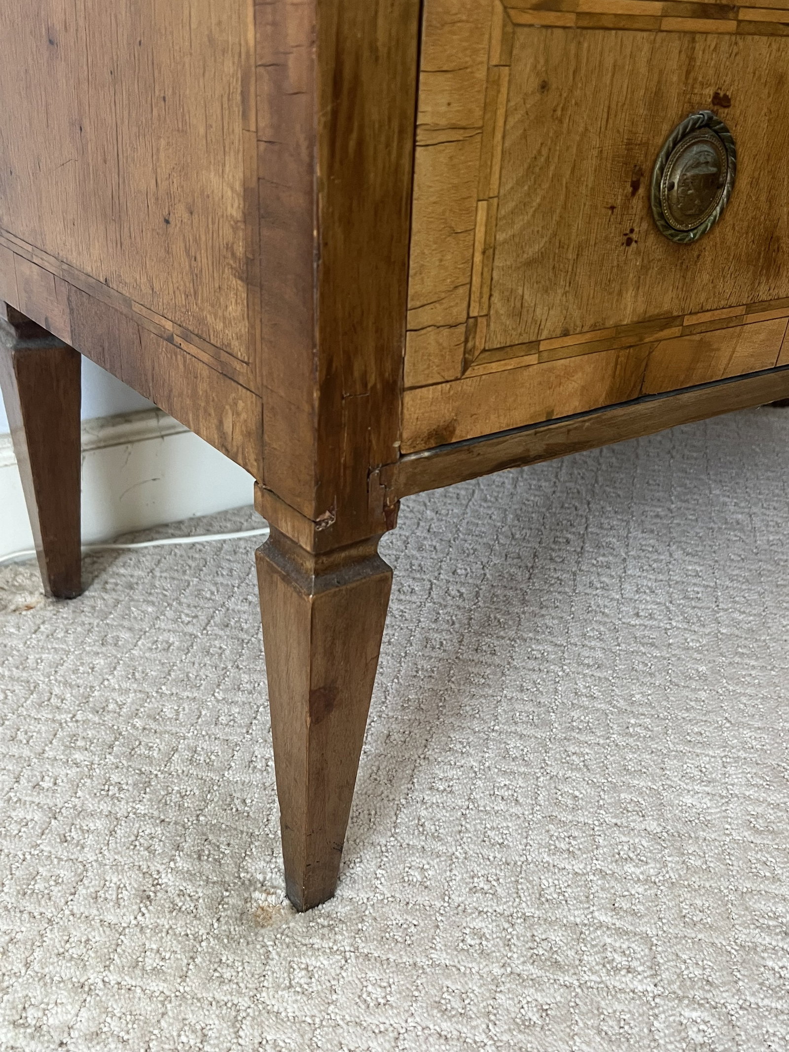 Antique Three Drawer Dresser - 4