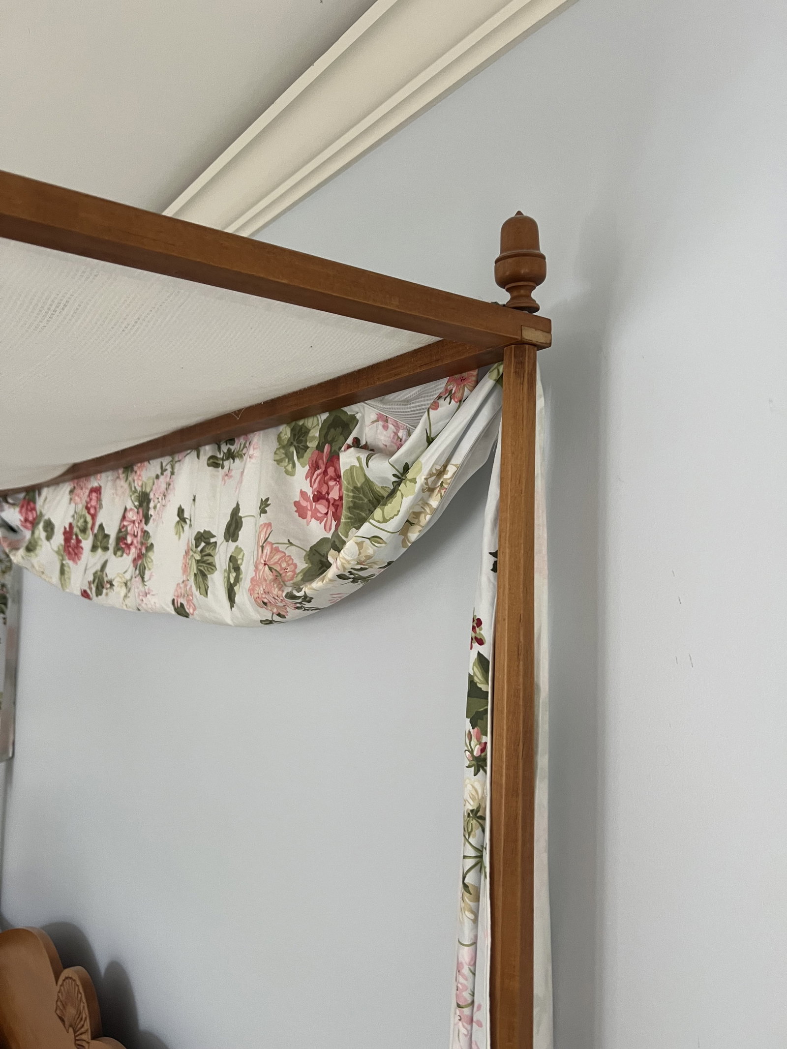 King Size Four Post Canopy Bed - 7
