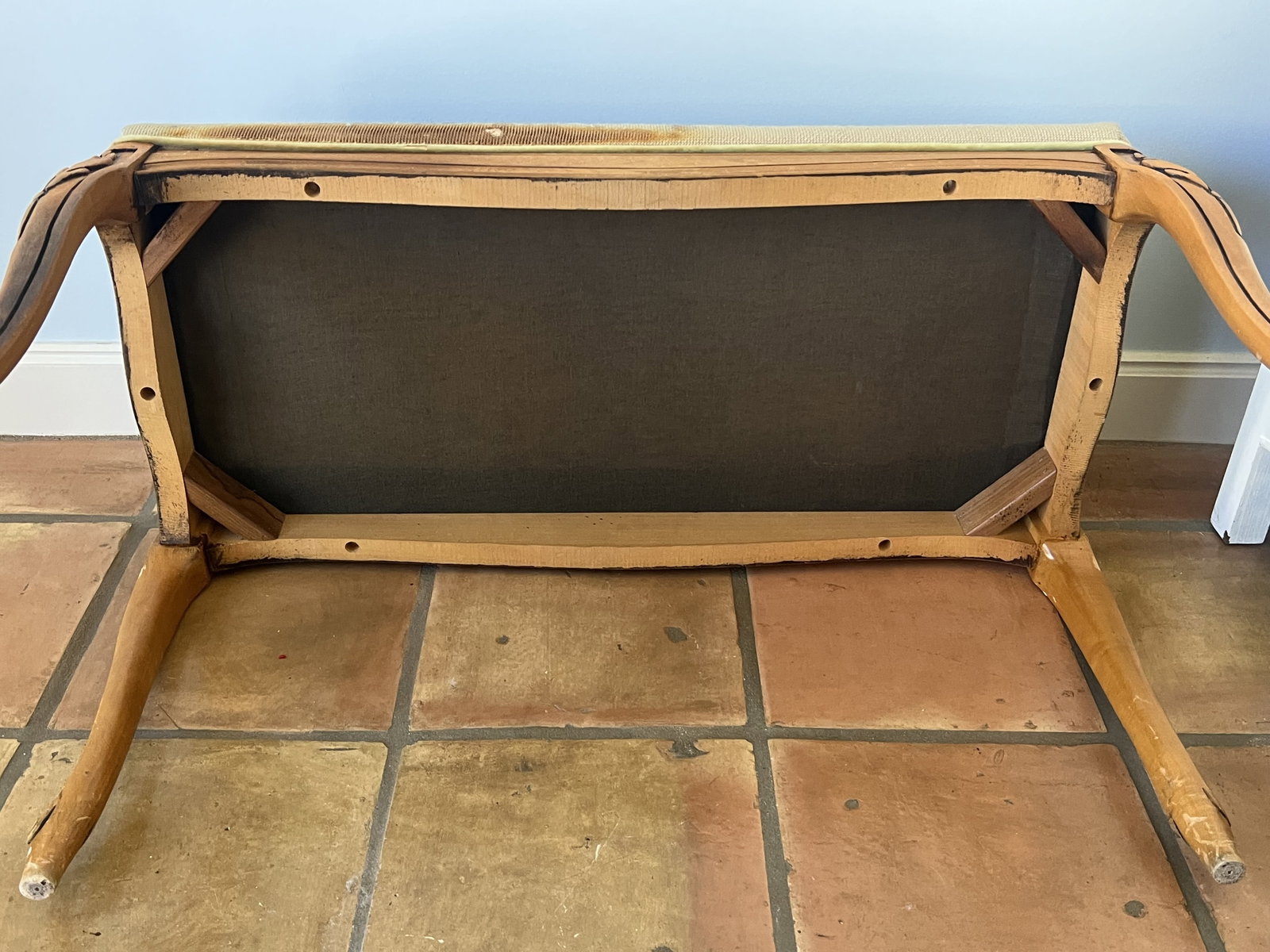 Vintage French Style Needlepoint Bench - 9