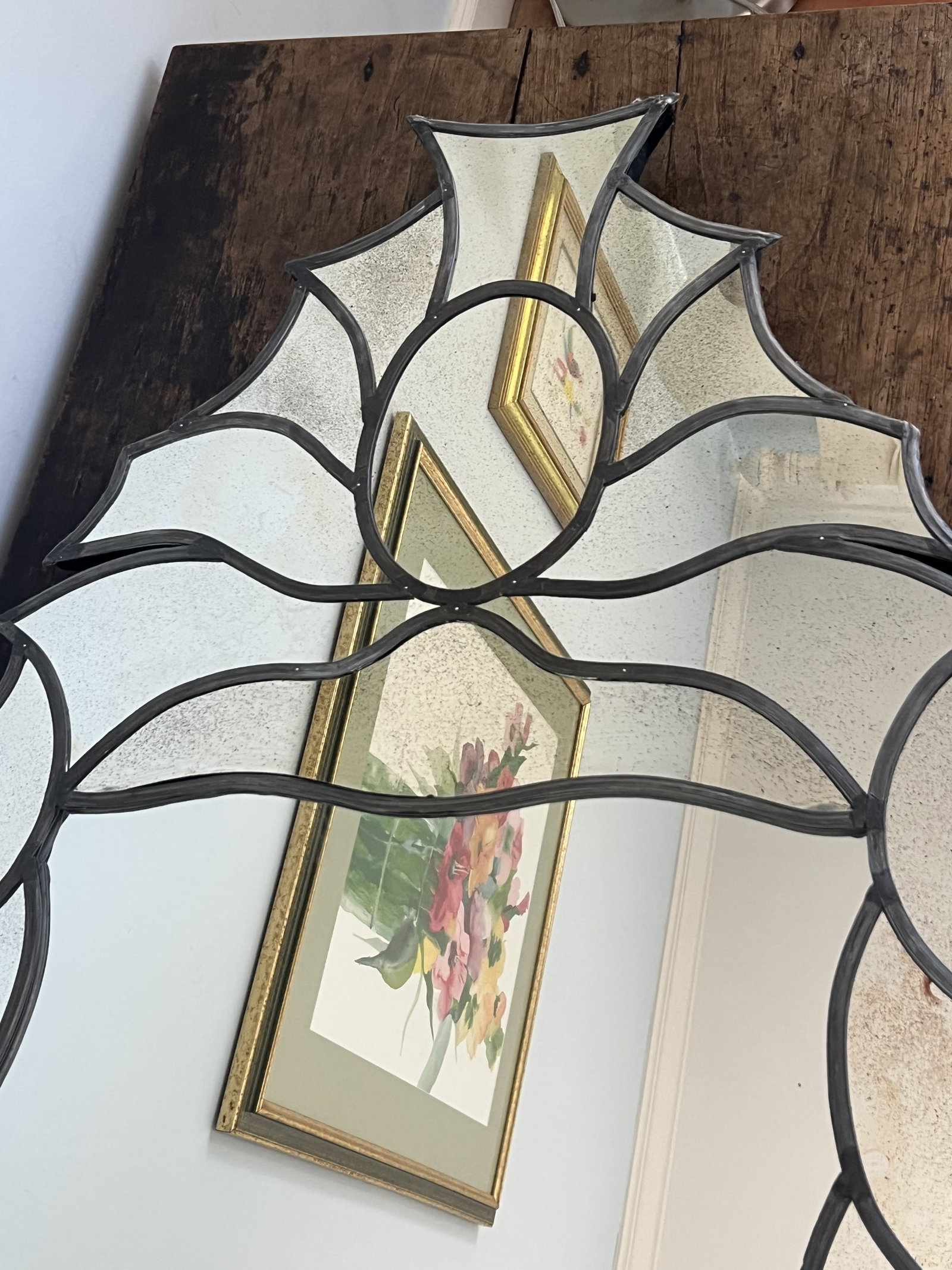 Antique Leaded Mirror Venetian - 3