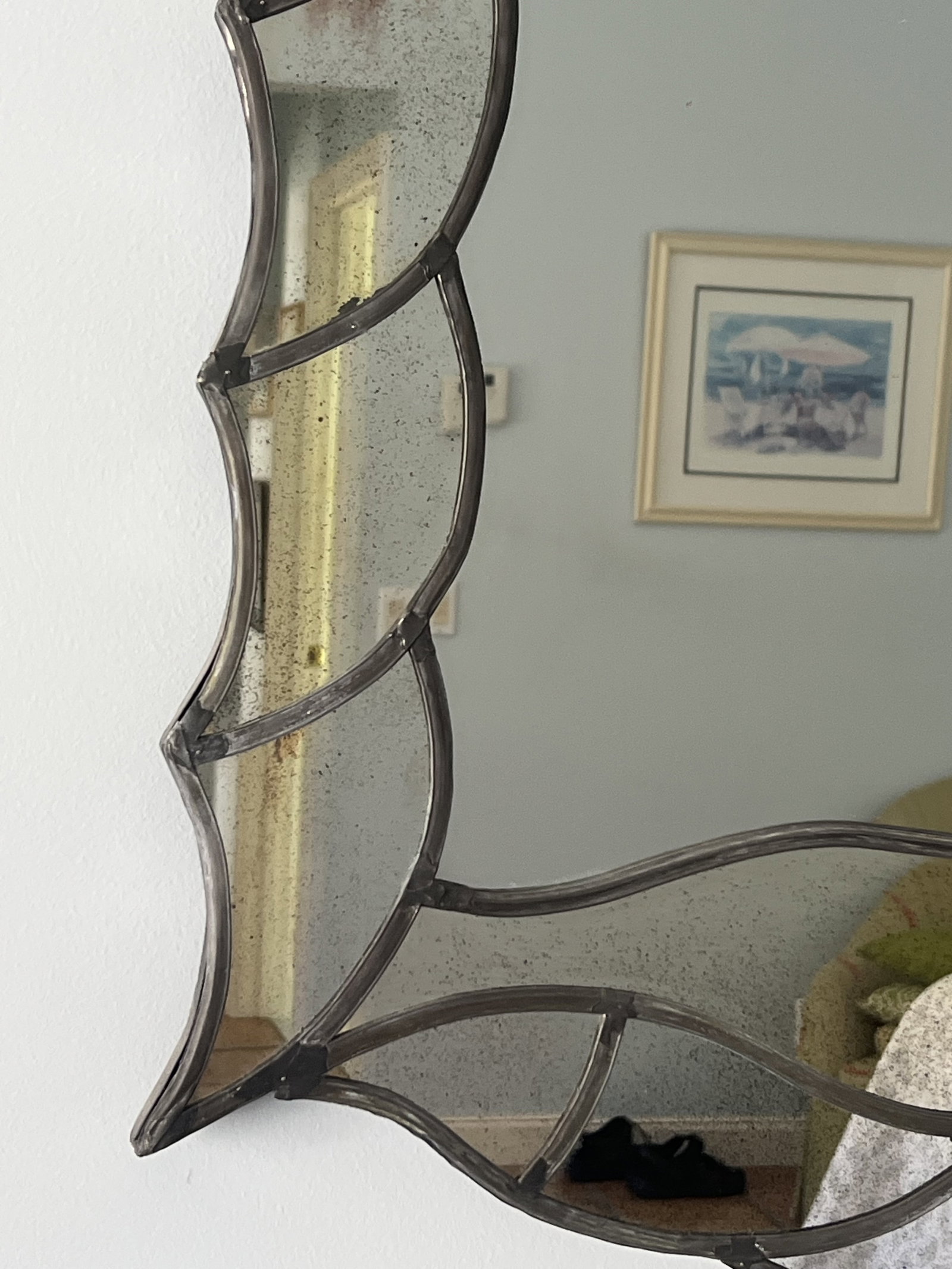 Antique Leaded Mirror Venetian - 8