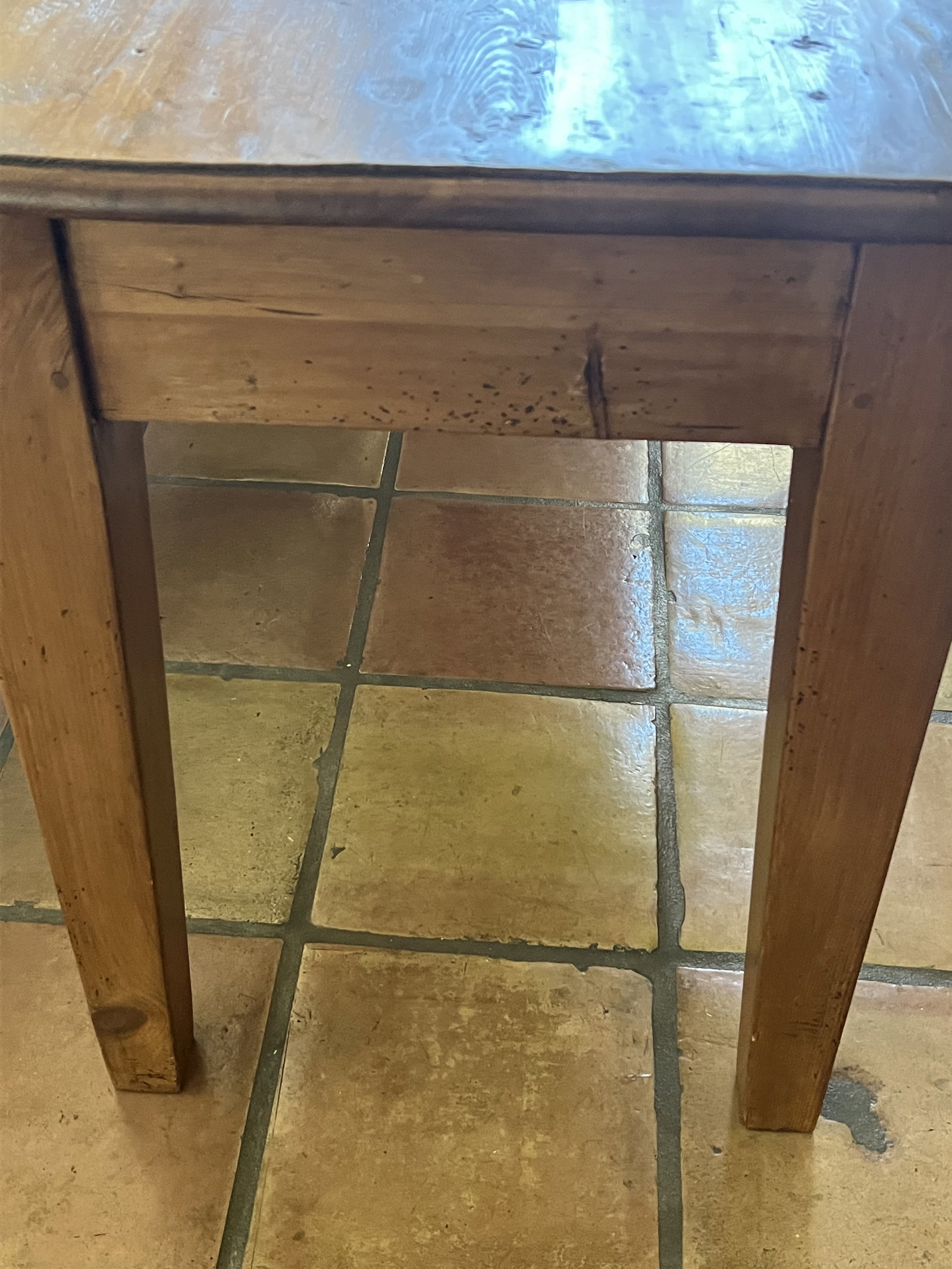 Rustic Farmhouse Extra Long Pine Desk - 7