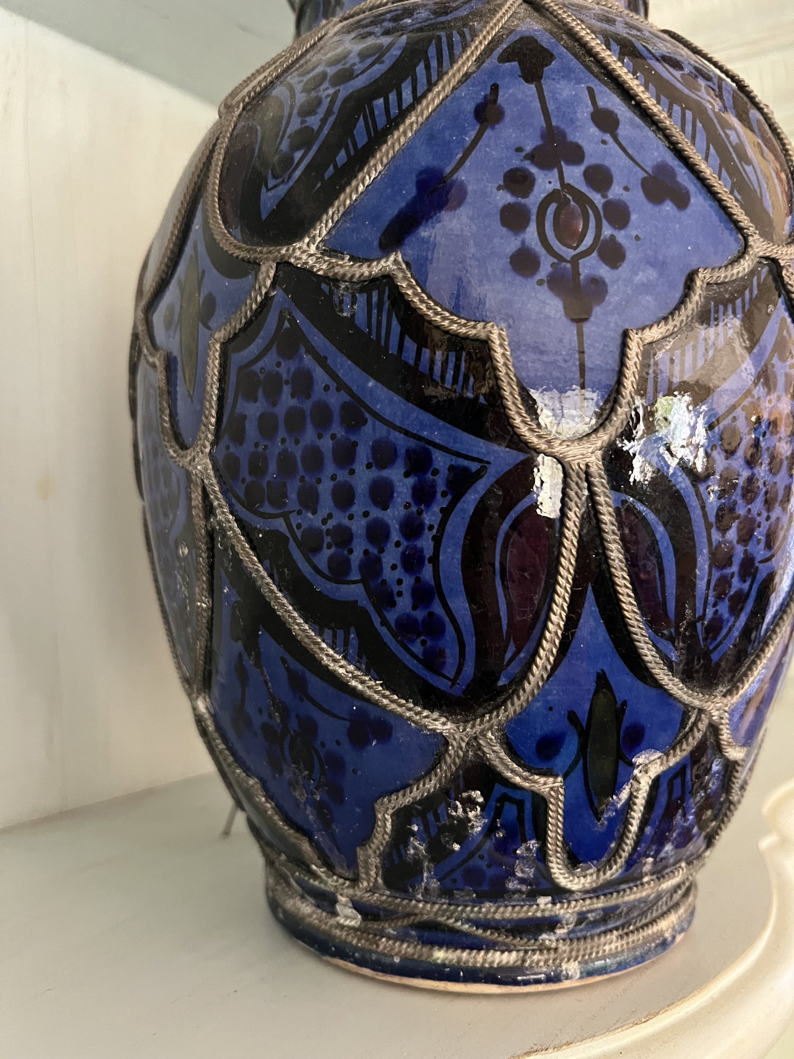 Blue Moroccan Pot - 2
