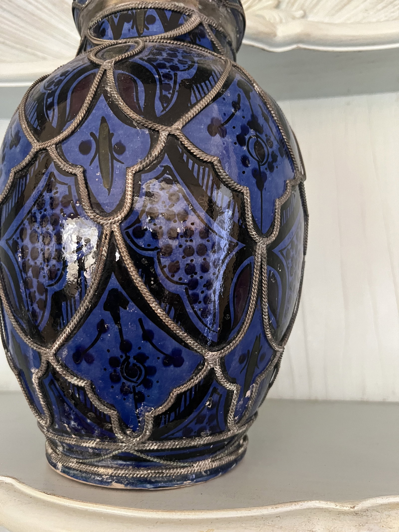 Blue Moroccan Pot - 3