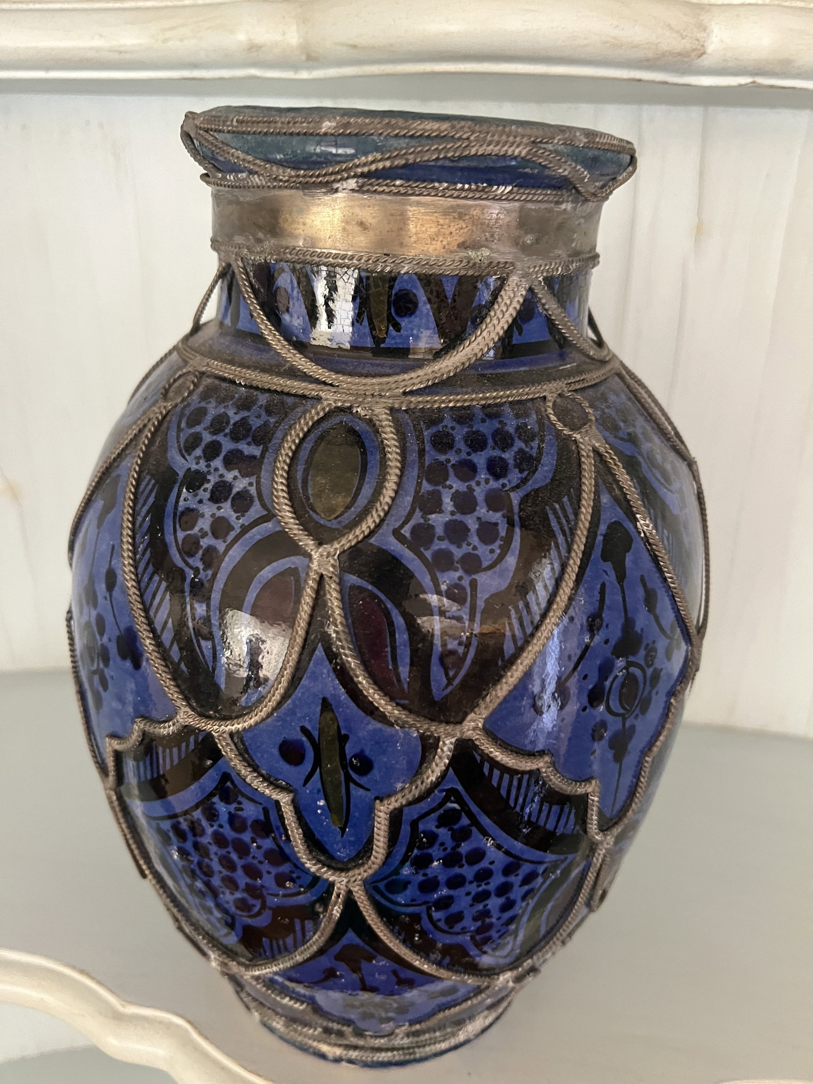 Blue Moroccan Pot - 4