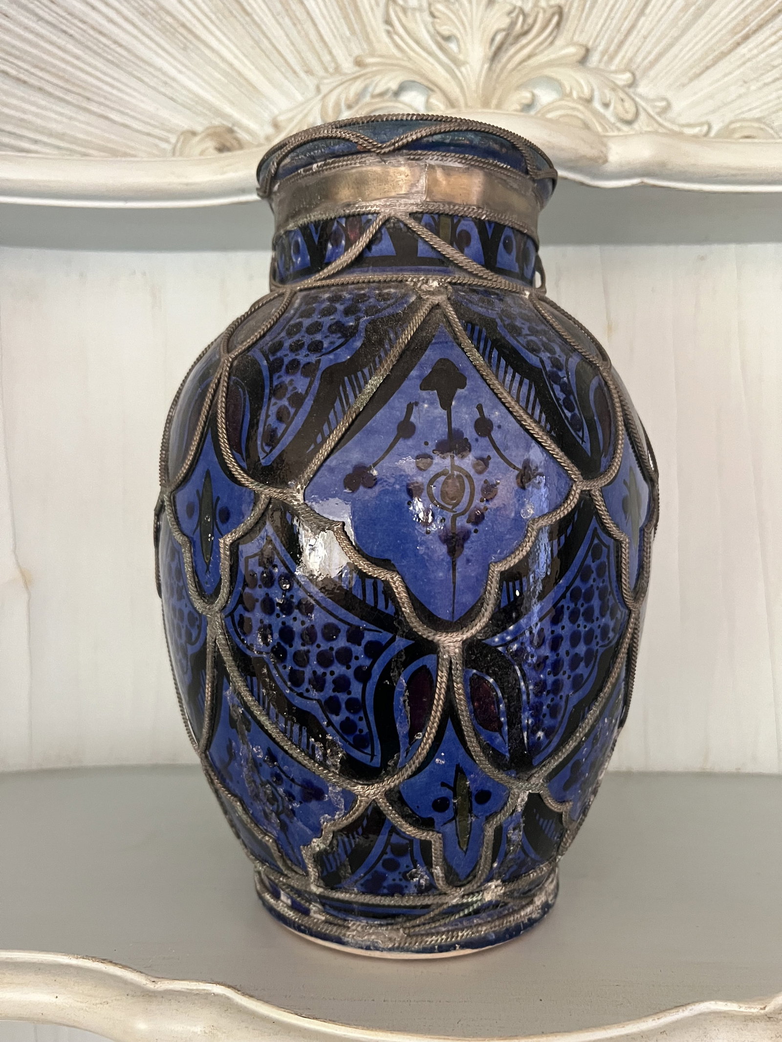 Blue Moroccan Pot - 5