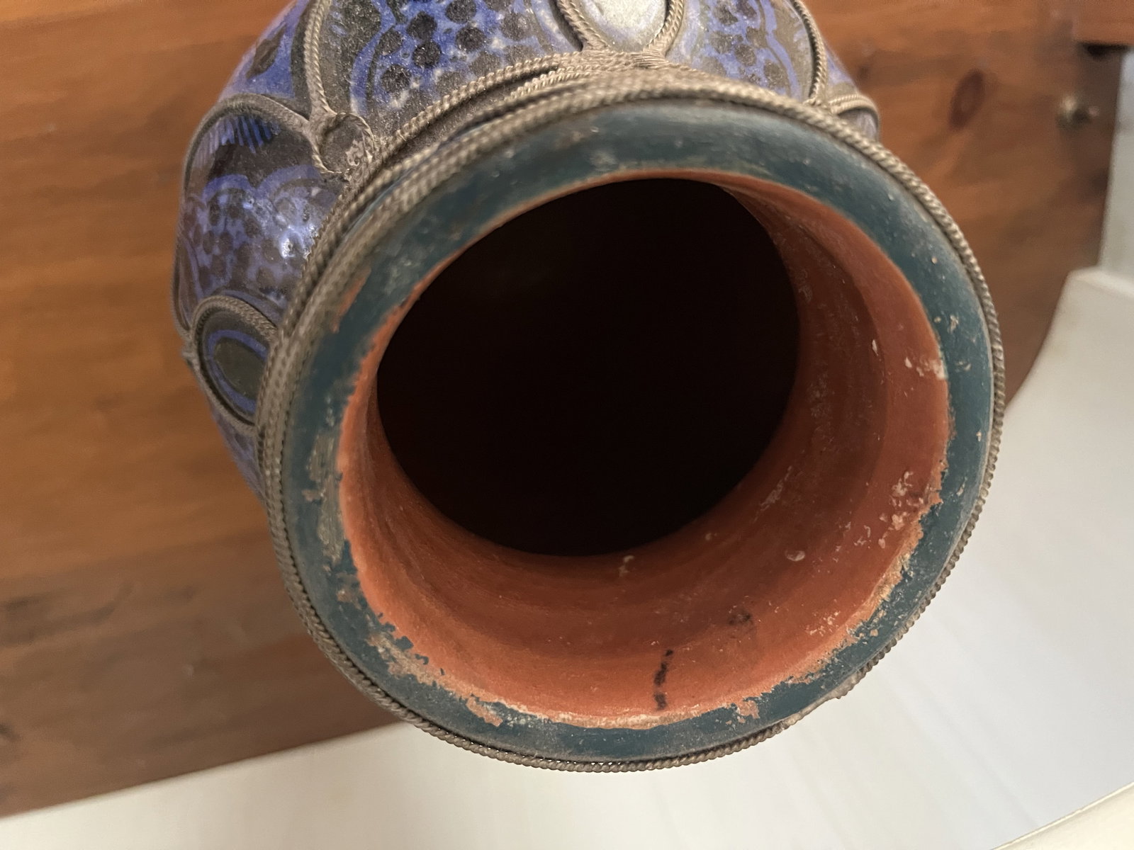 Blue Moroccan Pot - 6