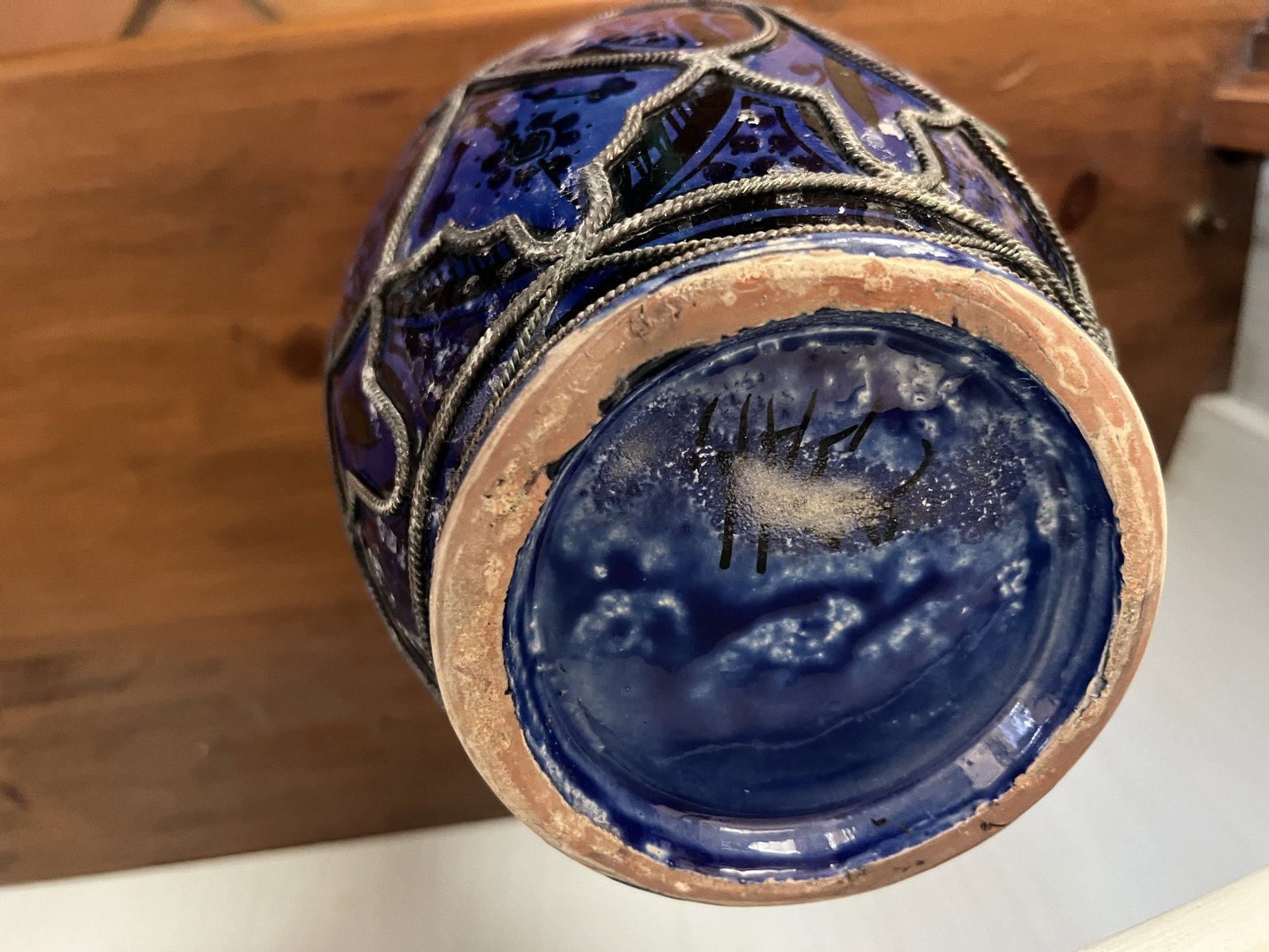 Blue Moroccan Pot - 7