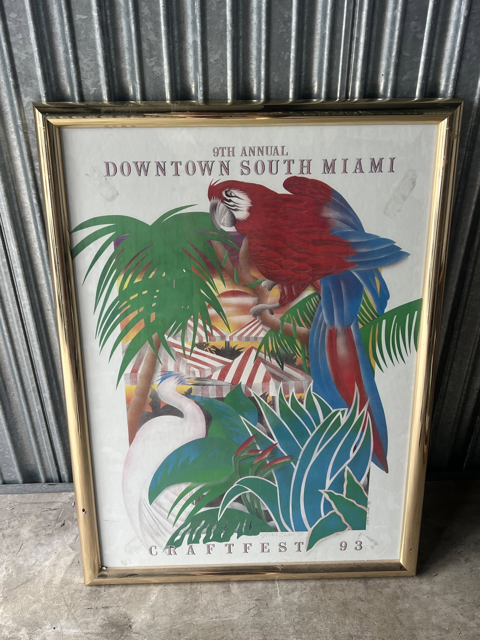 South Miami Craftfest Parrot Poster - 4
