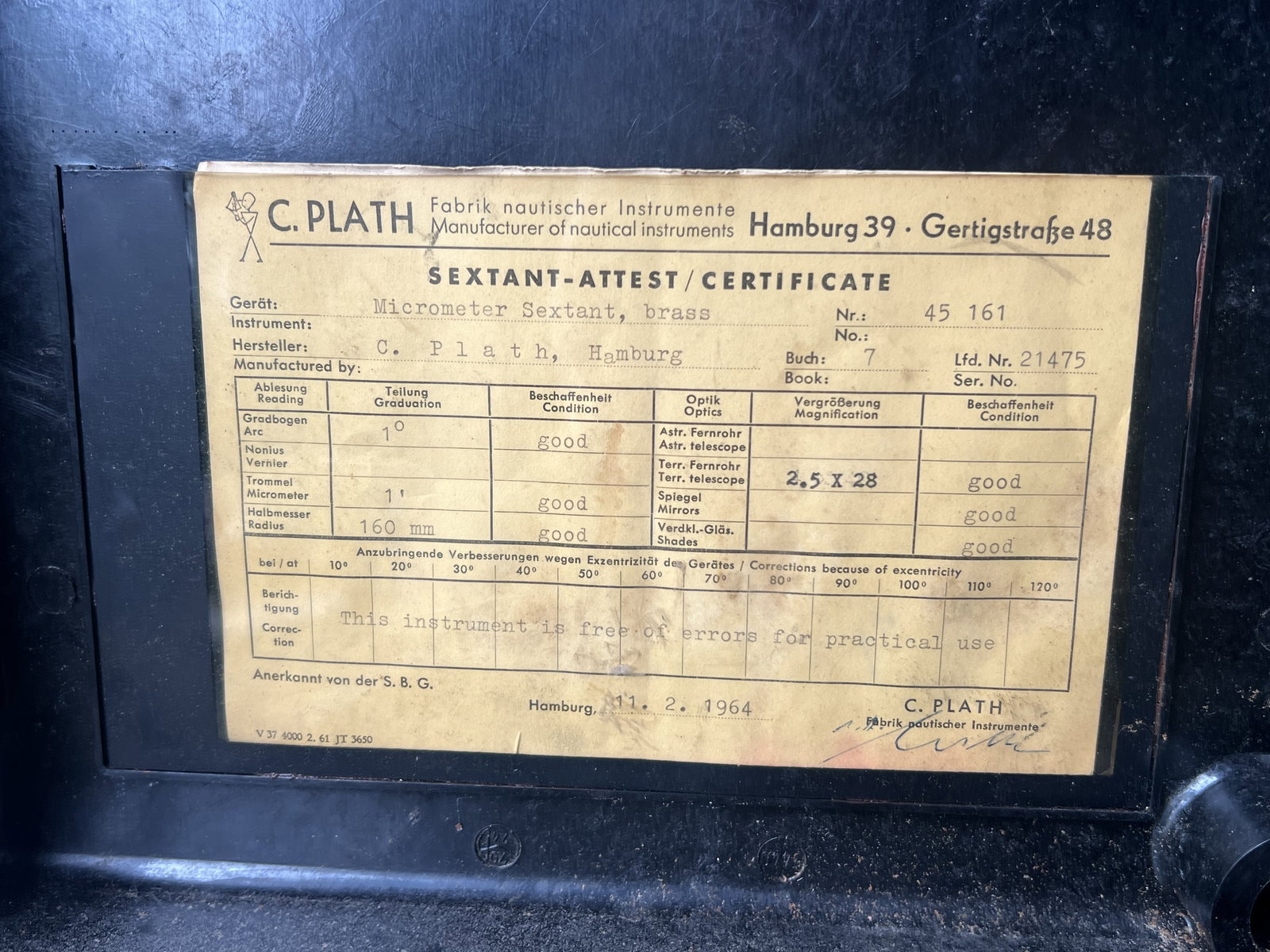 C. Plath Sextant - 4