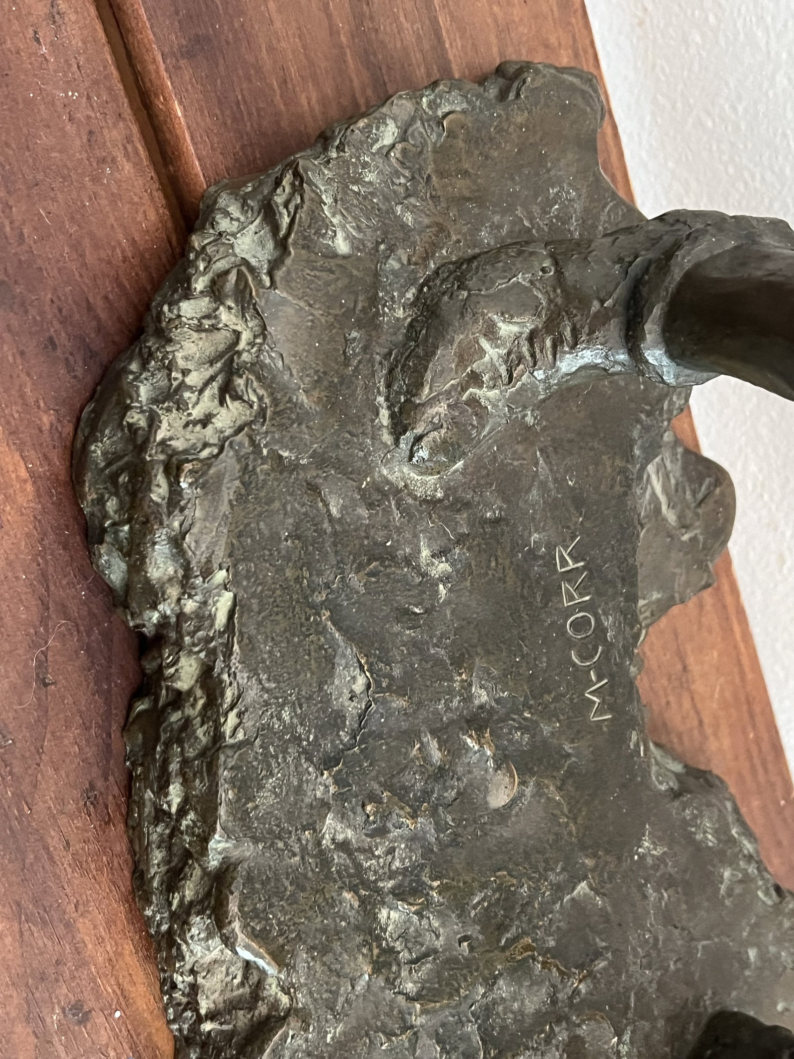 M-Corr Signed Boxer Bronze Sculpture - 3