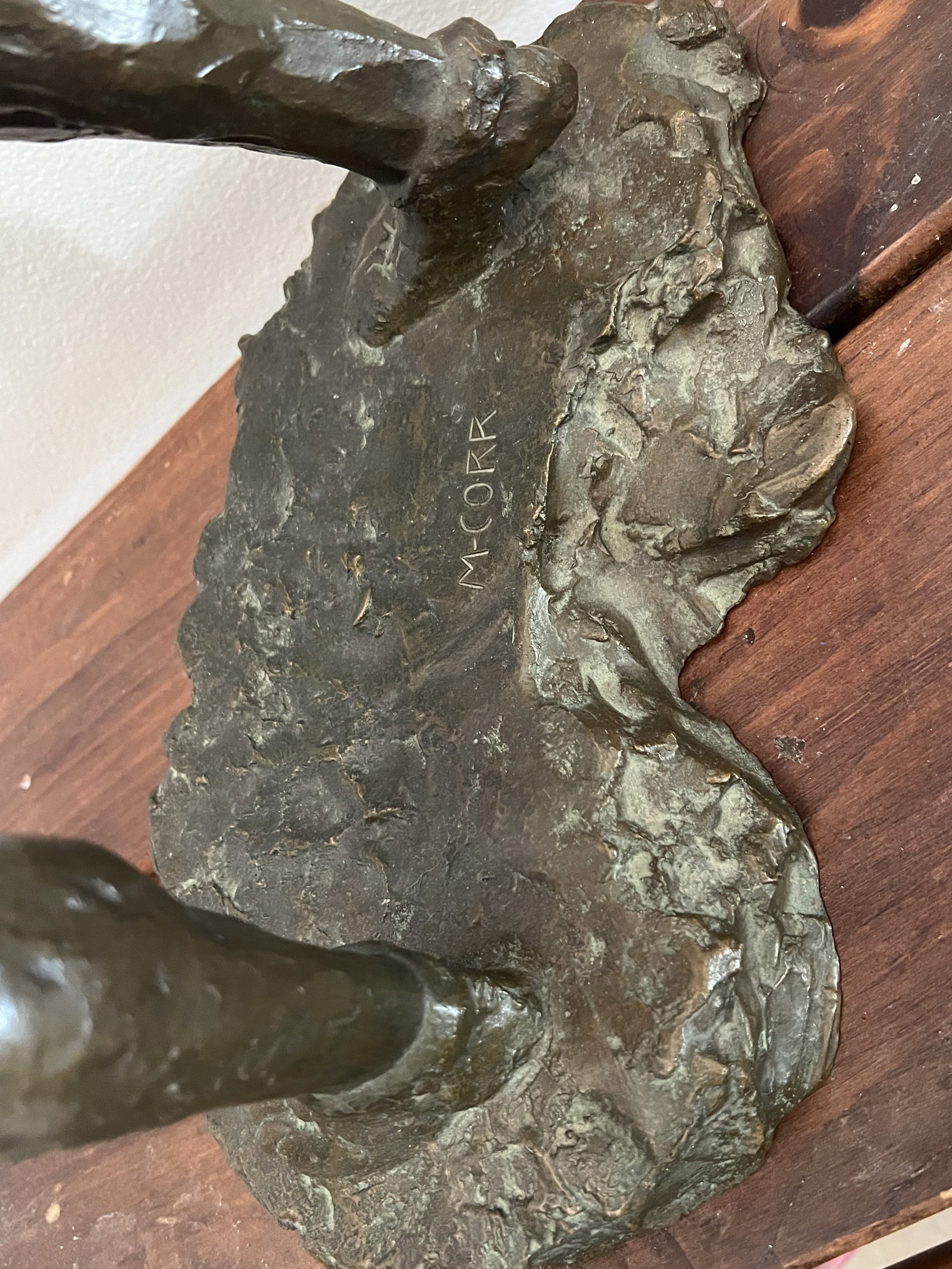 M-Corr Signed Boxer Bronze Sculpture - 6