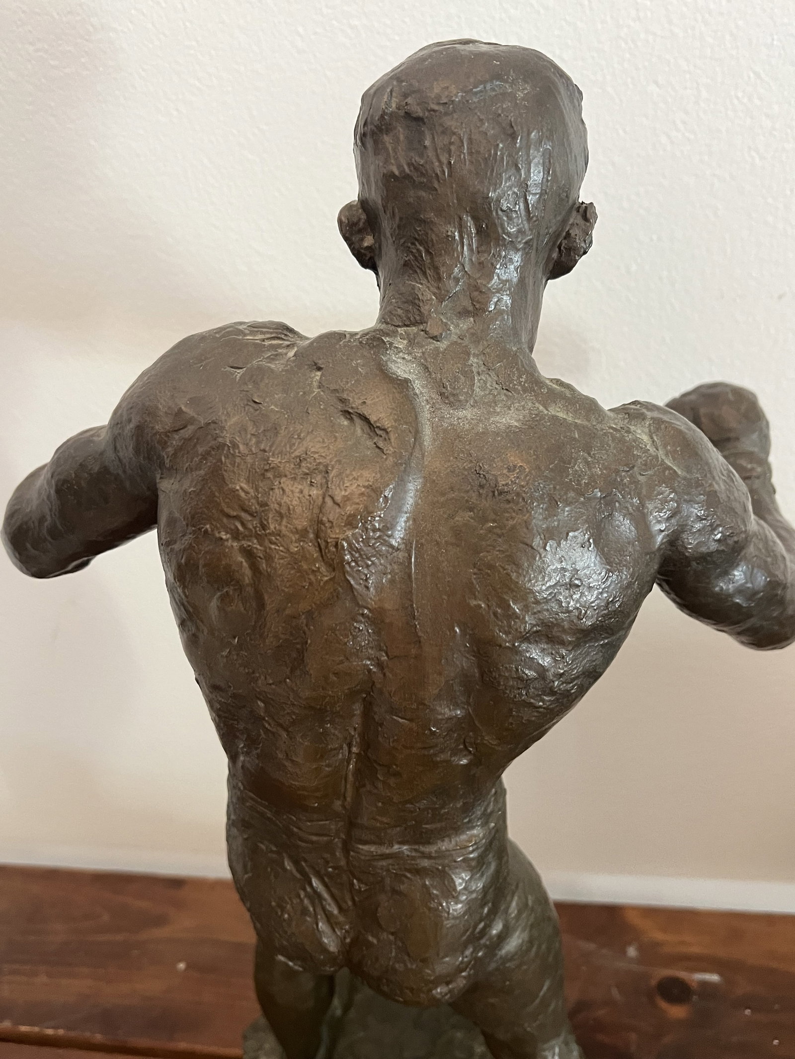 M-Corr Signed Boxer Bronze Sculpture - 8