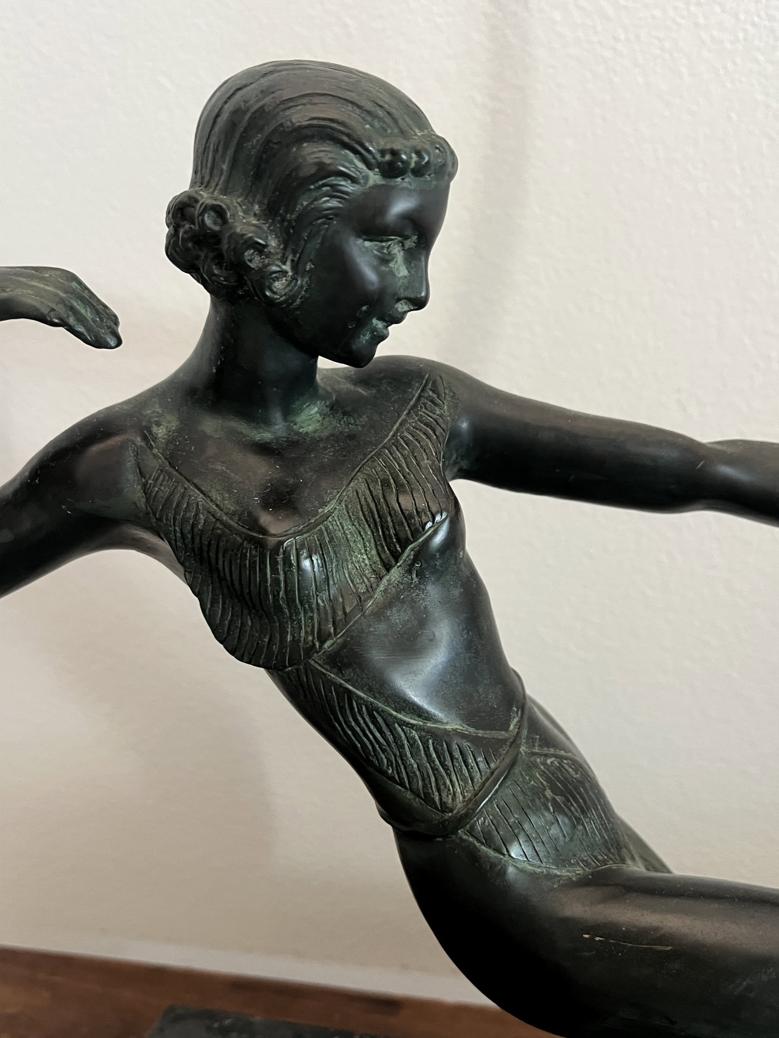 Art Deco Greek Bronze The Archer Sculpture - 2