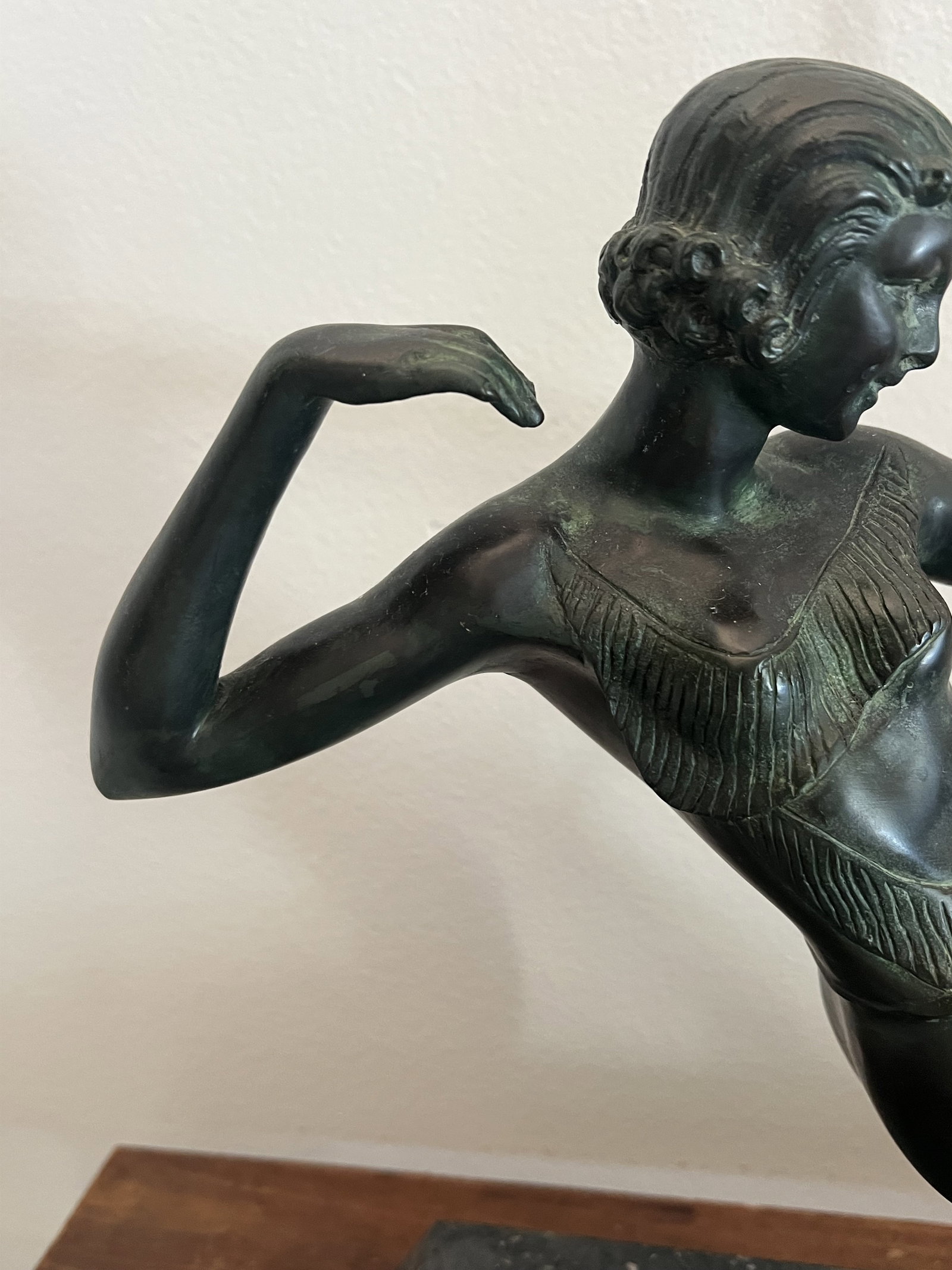 Art Deco Greek Bronze The Archer Sculpture - 3