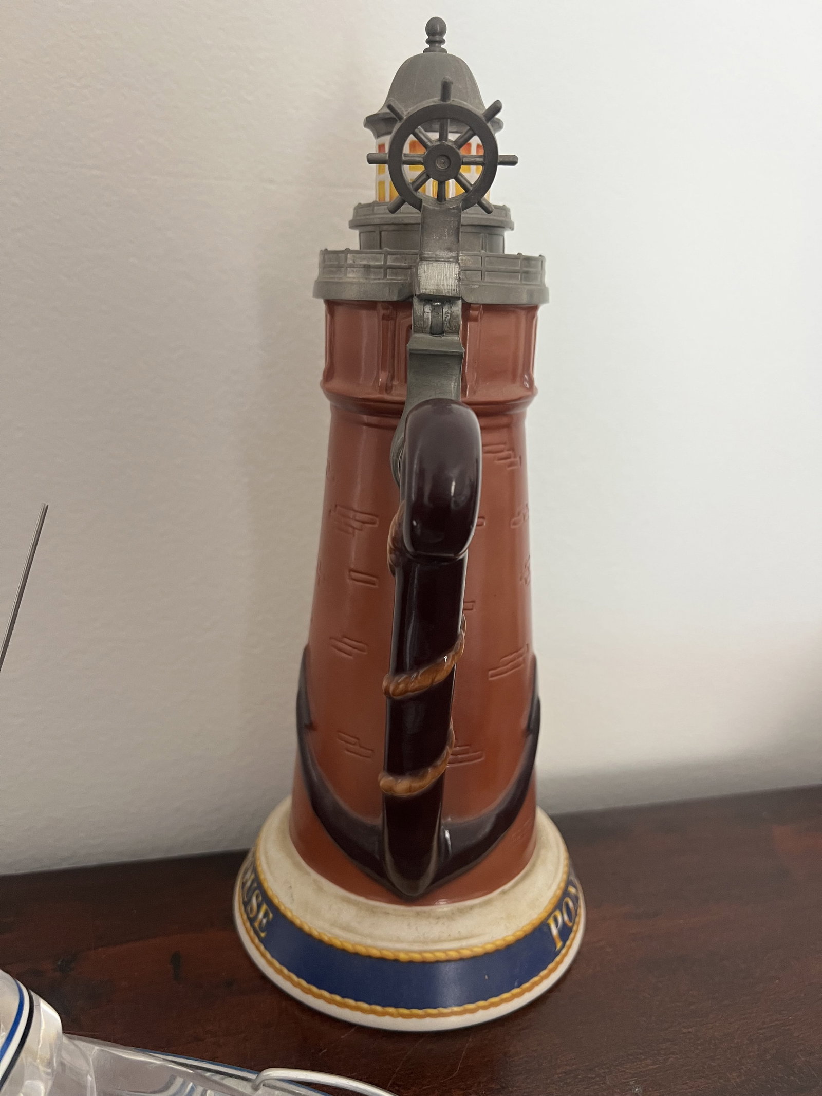 (2) Nautical Decorations including Lucite and Stein - 2