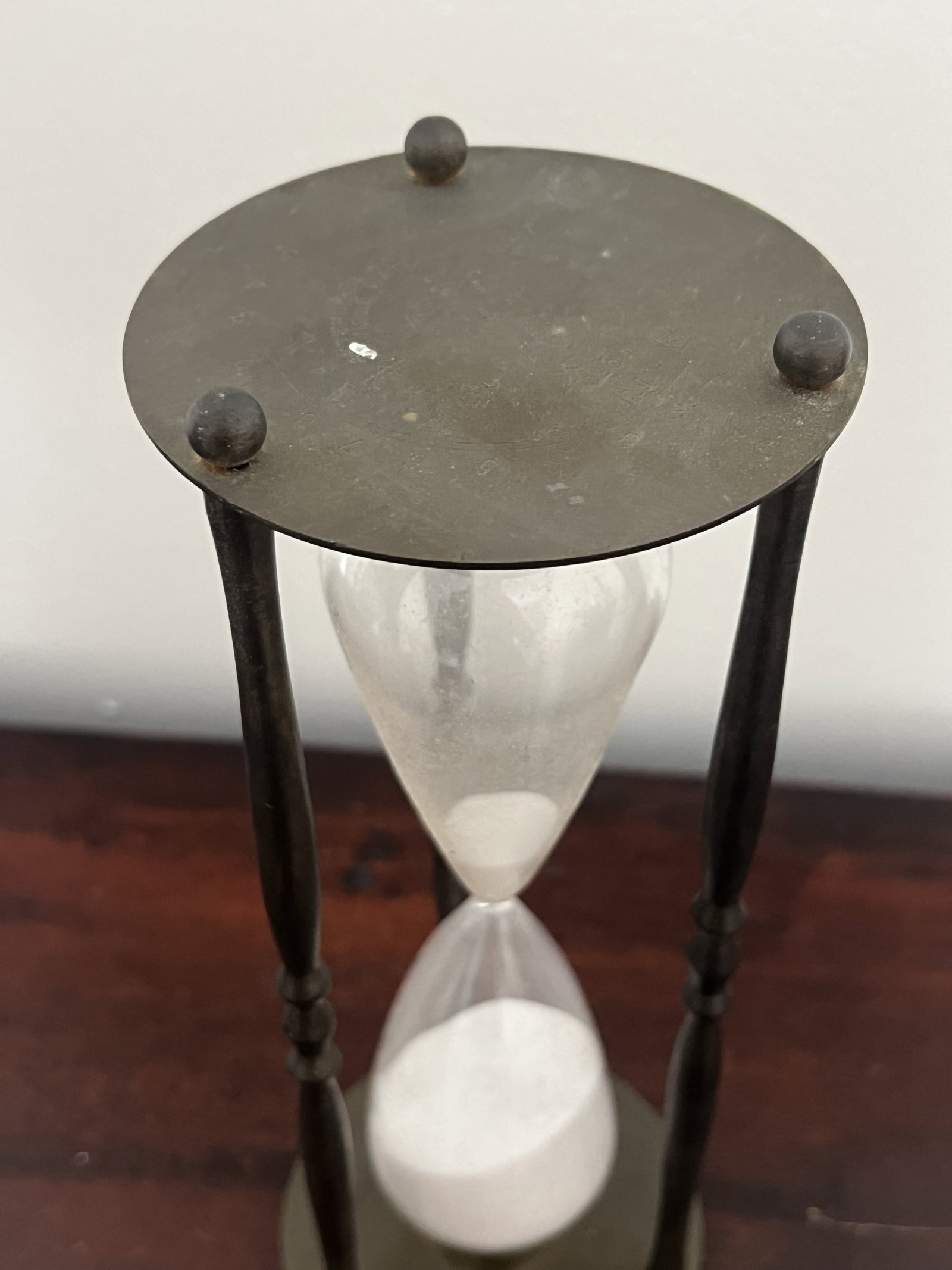 Vintage Brass Hourglass - 4
