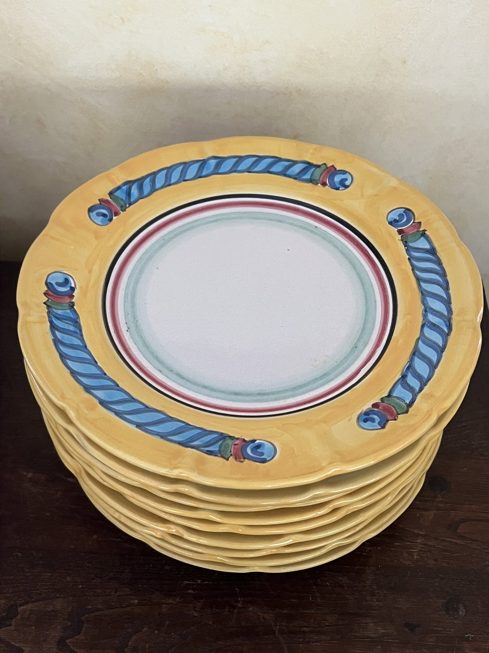 (9) Solimene Italy Dinner Plates - 2