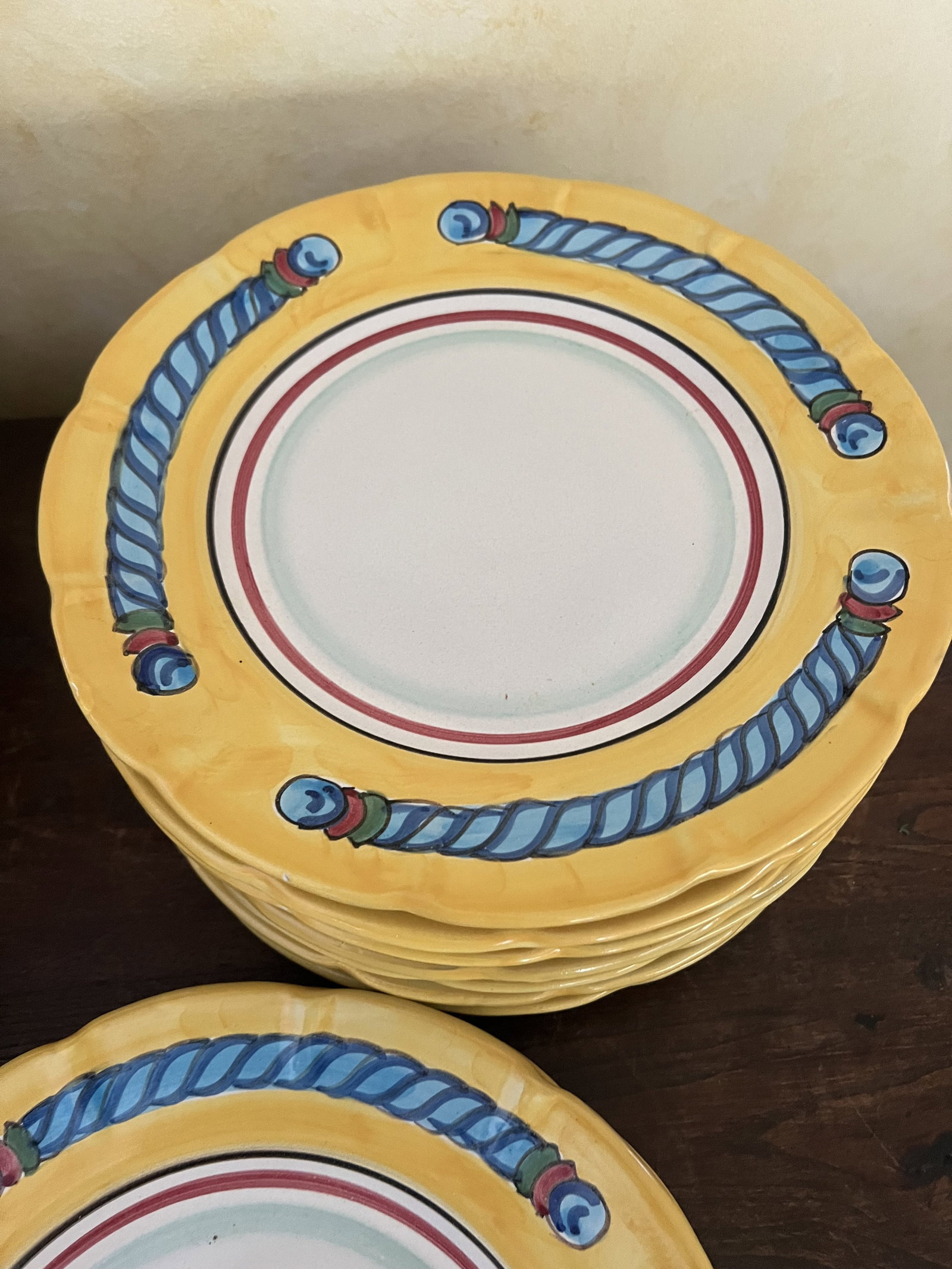 (9) Solimene Italy Dinner Plates - 6