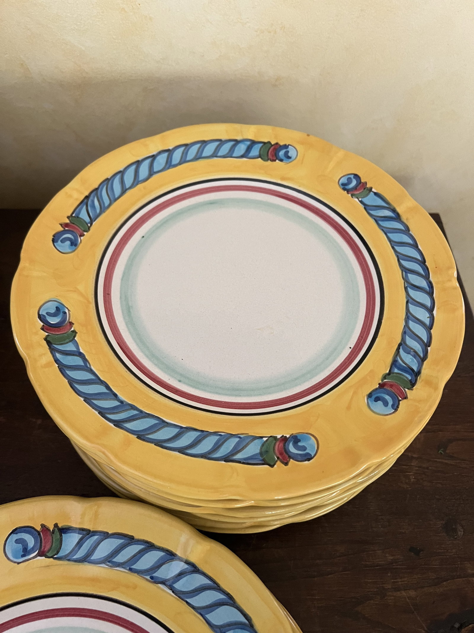 (9) Solimene Italy Dinner Plates - 7