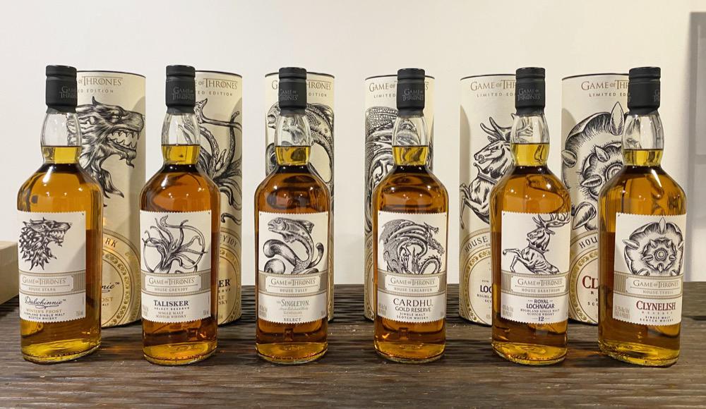GAME OF THRONES SCOTCH SET, 6 BOTTLES (1 of 8)