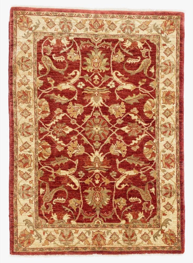 PESHAWAR HAND KNOTTED RUG, NEW, 4.0 x 5.6 (122cm x 168cm) (1 of 6)