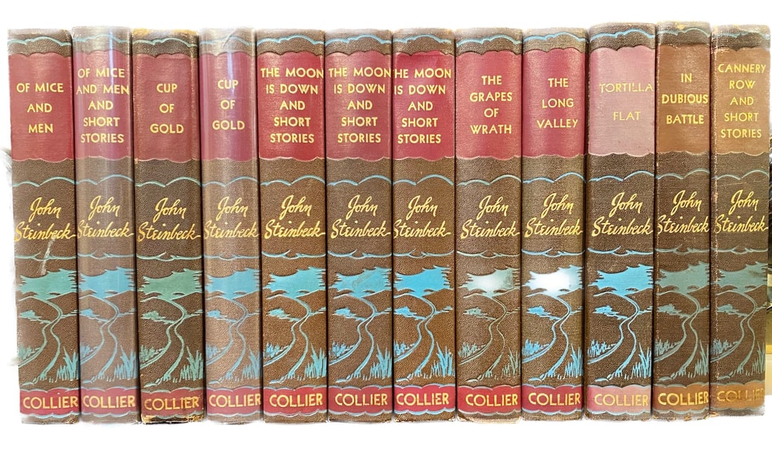 JOHN STEINBECK WORKS, 12 VOLUMES, 5+ FIRST EDITIONS, 1930s (1 of 13)