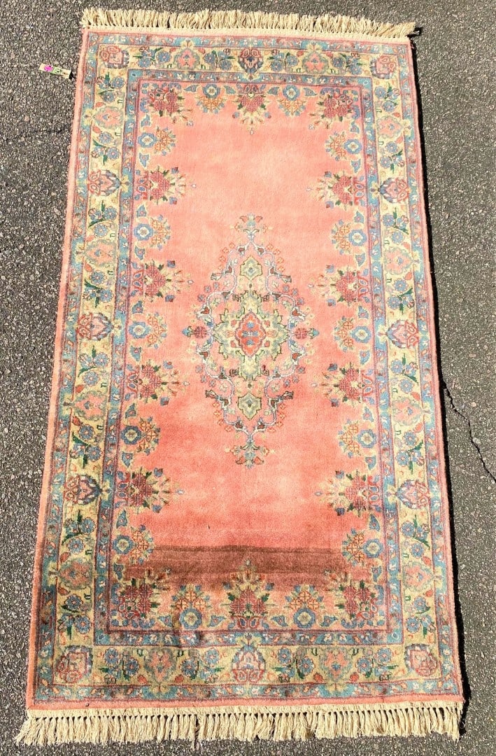 PERSIAN KERMAN HAND KNOTTED RUG – 2.10 x 7.4 (1 of 6)