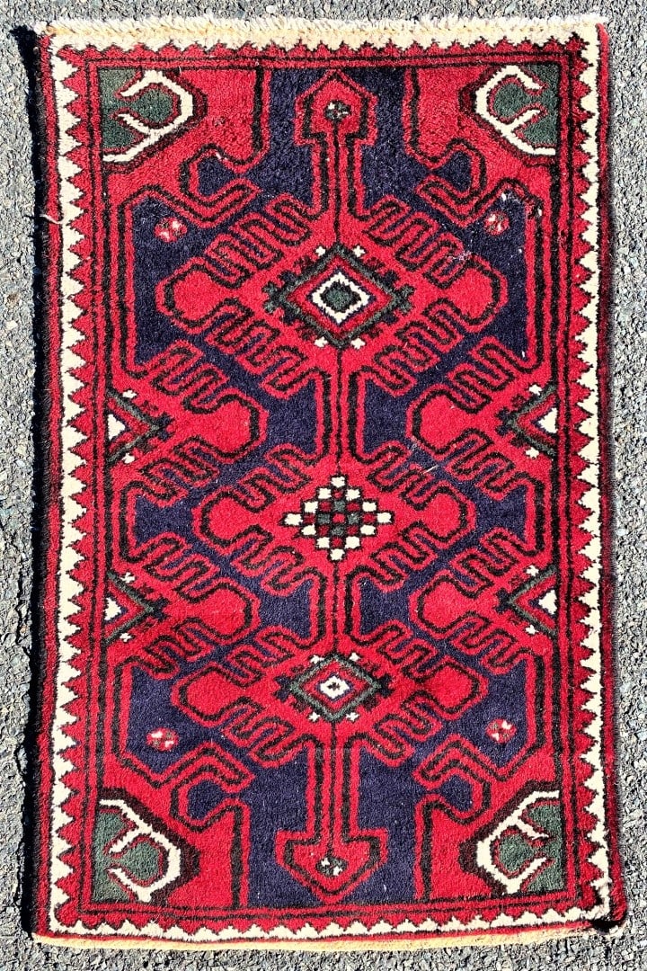 PERSIAN HAMADAN HAND KNOTTED RUG – 2.4 x 3.8 (1 of 6)