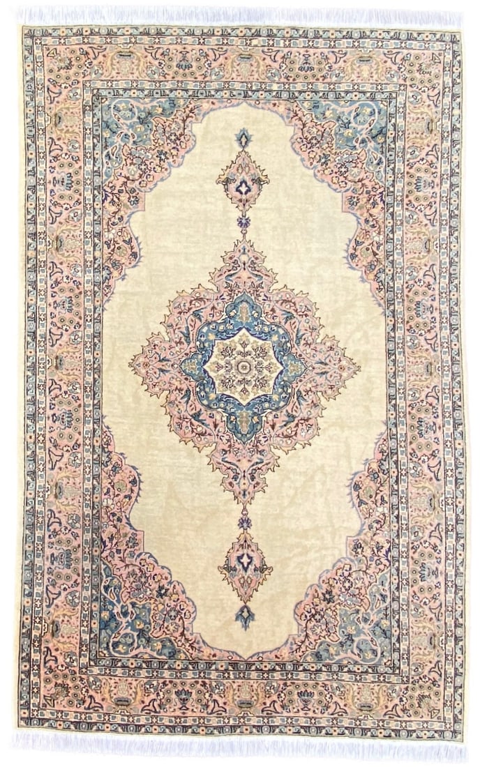 PERSIAN KERMAN HAND KNOTTED RUG, 5.7 x 8.8 (170cm x 264cm x 358cm) (1 of 6)