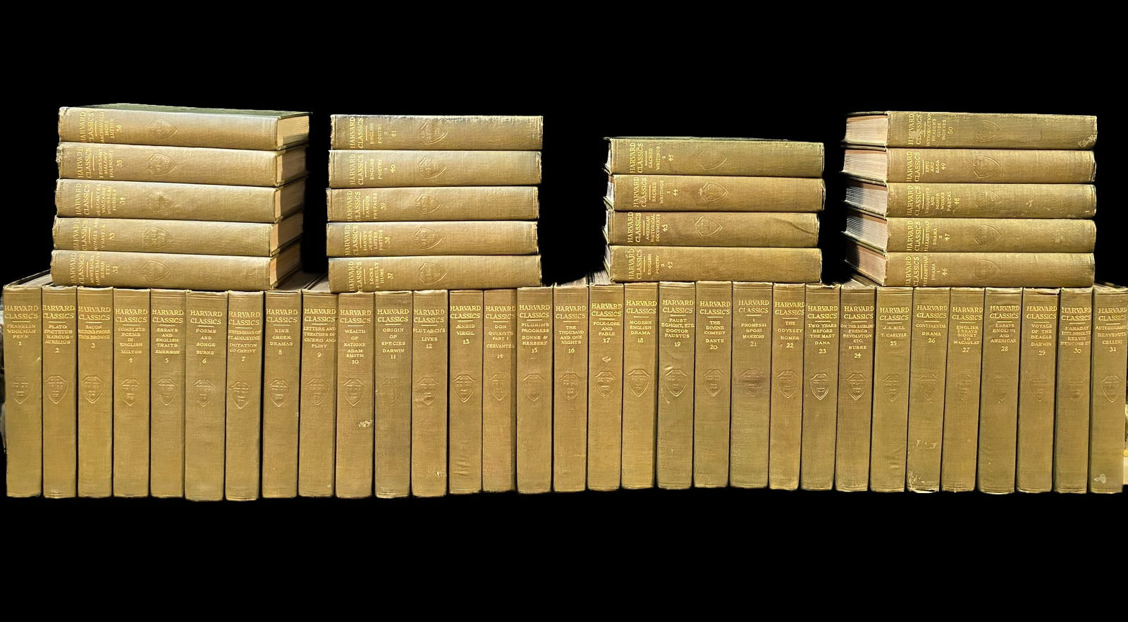 THE HARVARD CLASSICS, 50 VOLUMES, 1910 (1 of 4)