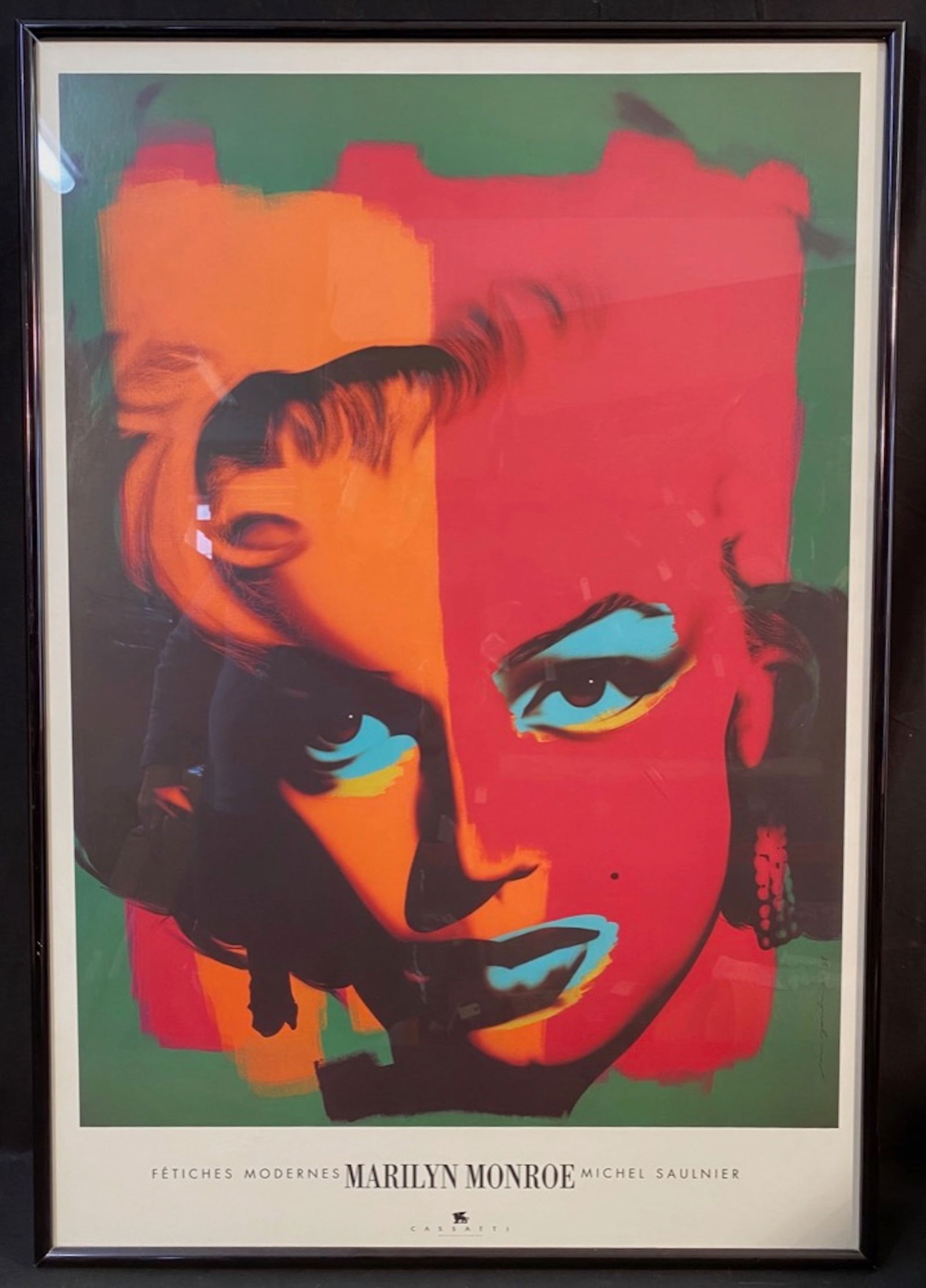 MICHEL SAULNIER (1966) MARILYN MONROE COLOR LITHOGRAPH, 1988 - 27IN x 39IN (1 of 4)