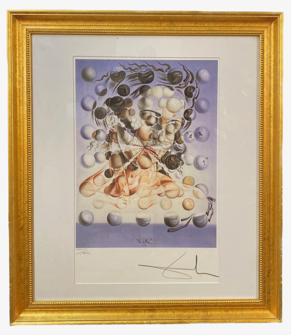 SALVADOR DALI (1904-1989) LIMITED EDITION HAND SIGNED LITHOGRAPH TITLED GALATEA OF THE SPHERES, 25IN (1 of 6)