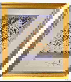 SALVADOR DALI (1904-1989) LIMITED EDITION HAND SIGNED LITHOGRAPH TITLED GALATEA OF THE SPHERES, 25IN (1 of 6)