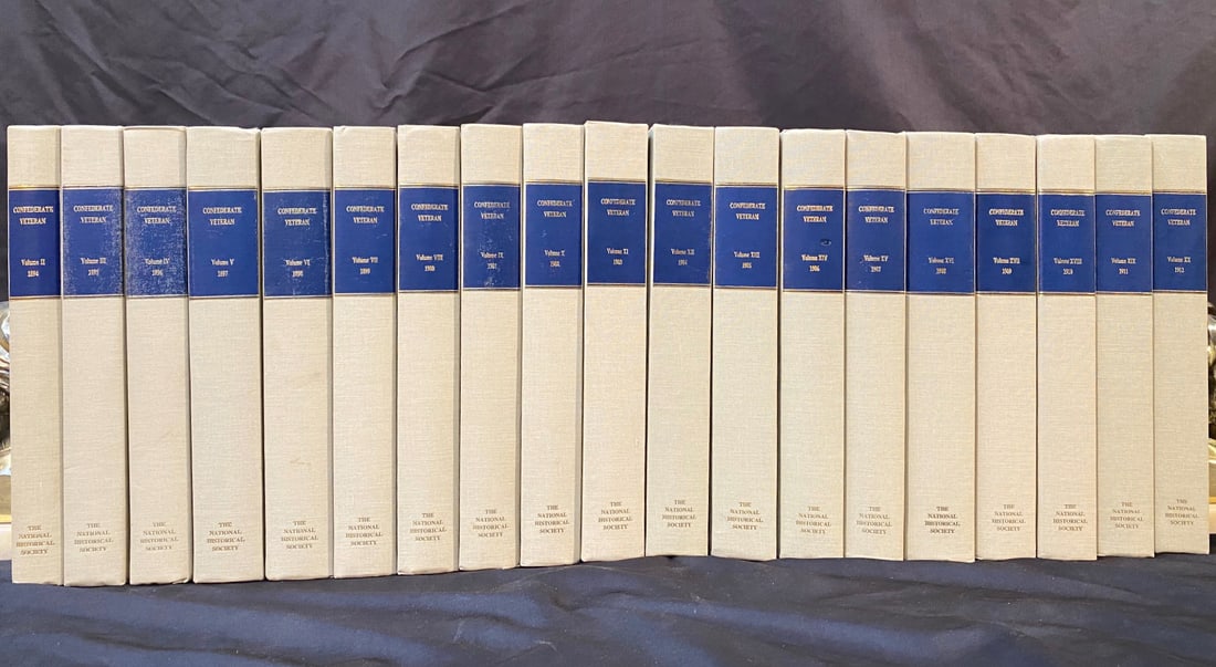 THE CONFEDERATE VETERAN MAGAZINE, 19 VOLUMES – 1894-1912 (1 of 7)