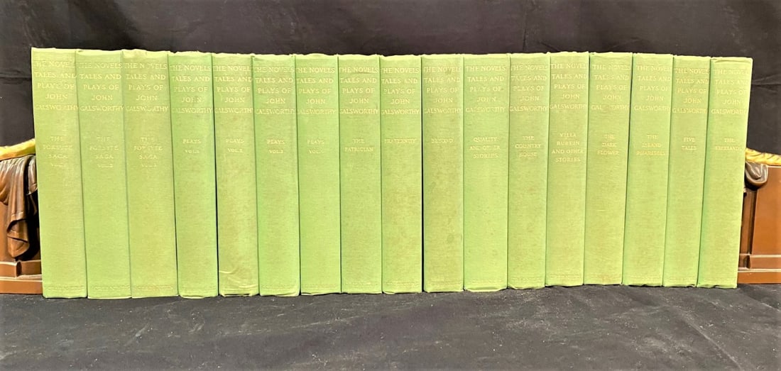 NOVELS, TALES AND PLAYS BY JOHN GALSWORTHY BOOK SET, 1926 – 17 VOLUMES (1 of 7)