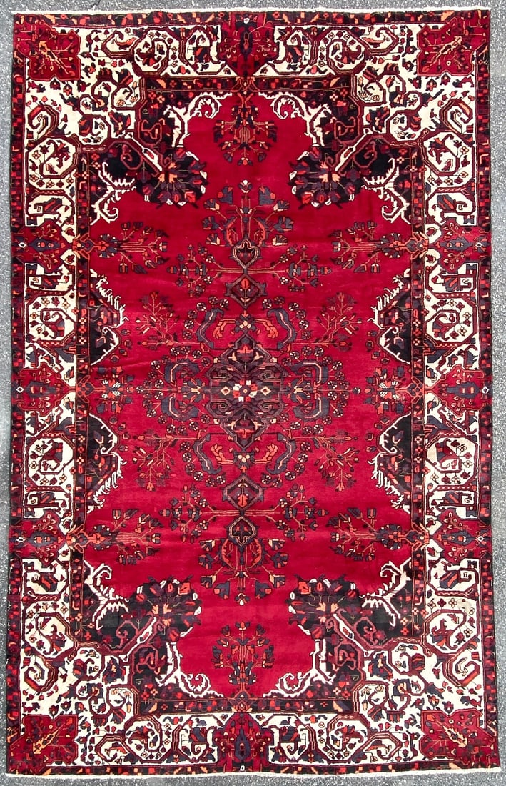 ANTIQUE PERSIAN TABRIZ HAND KNOTTED RUG, 6.10 x 10.9 (208cm x 328cm) (1 of 5)