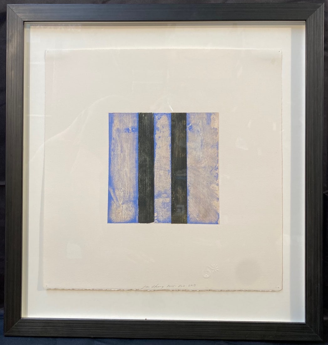 J.M. HENRY MIXED MEDIA ON PAPER, HAND SIGNED ON FRONT AND BACK – 20IN x 21IN (1 of 6)