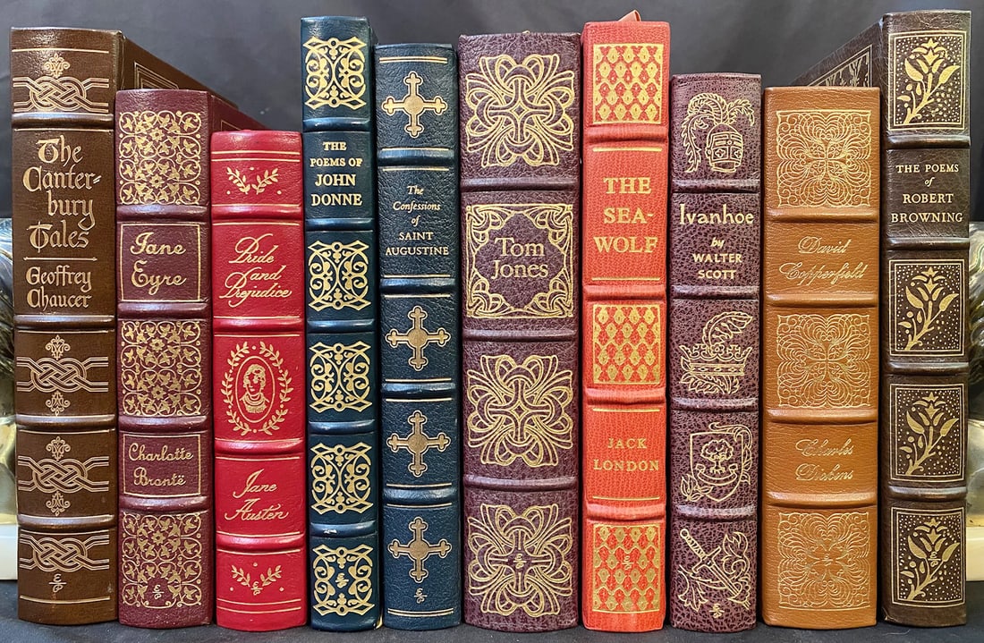 EASTON PRESS ENGLISH LITERARY CLASSICS, 10 VOLUMES, 1980S (1 of 3)