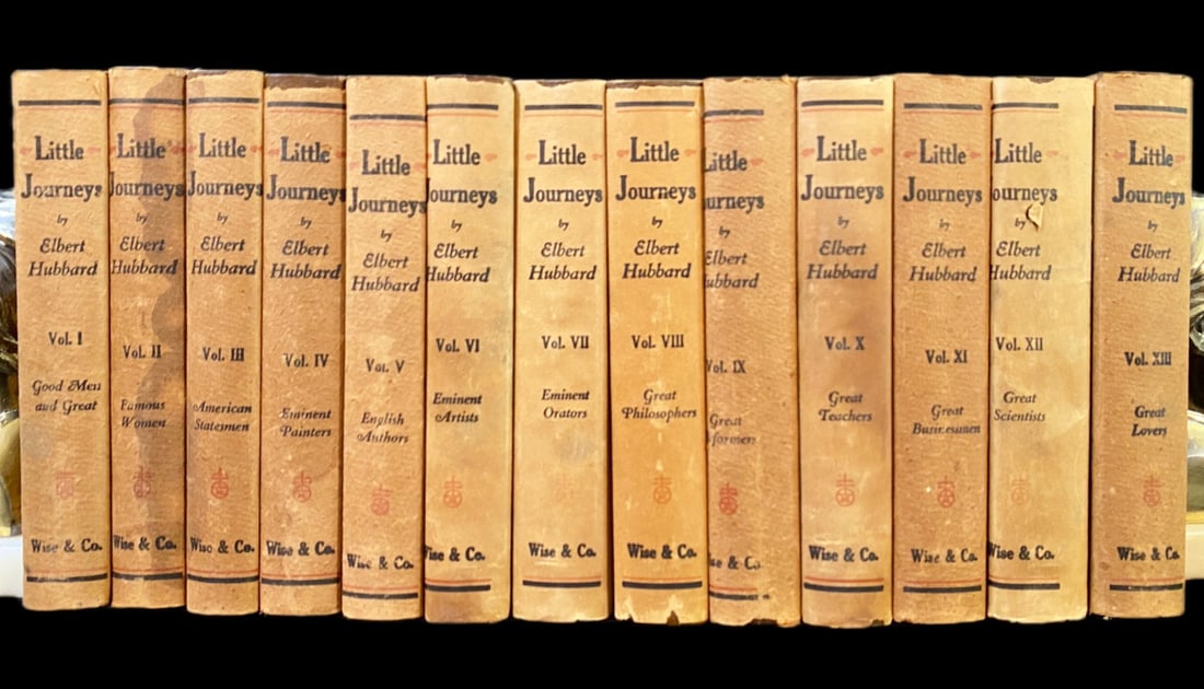 LITTLE JOURNEYS BOOK SET BY ELBERT HUBBARD, 13 VOLUMES, 1928 (1 of 7)