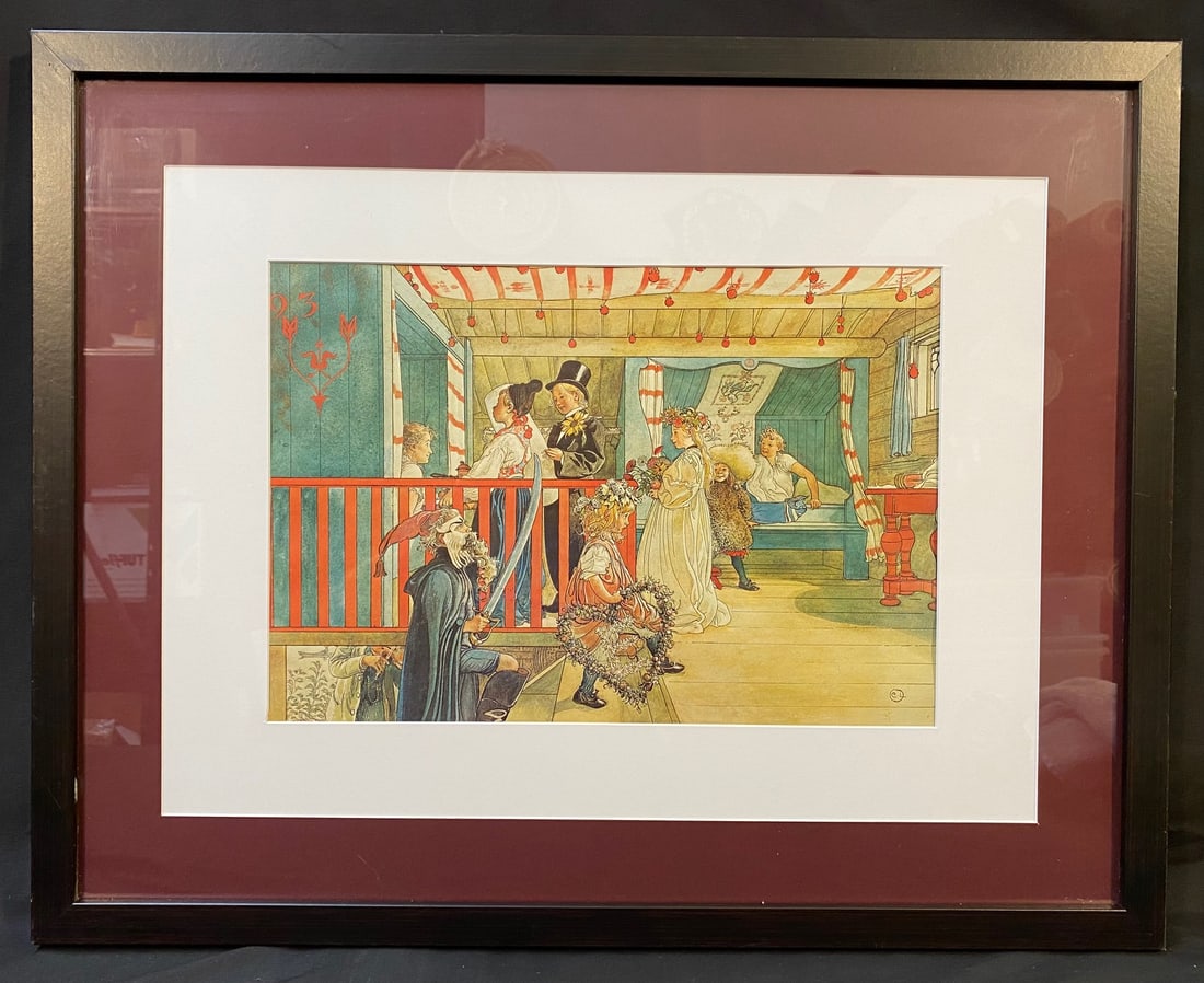 CARL LARSSON (1853-1919) LITHOGRAPH TITLED A DAY OF CELEBRATION, 21.5IN x 27IN (55cm x 69cm) (1 of 4)