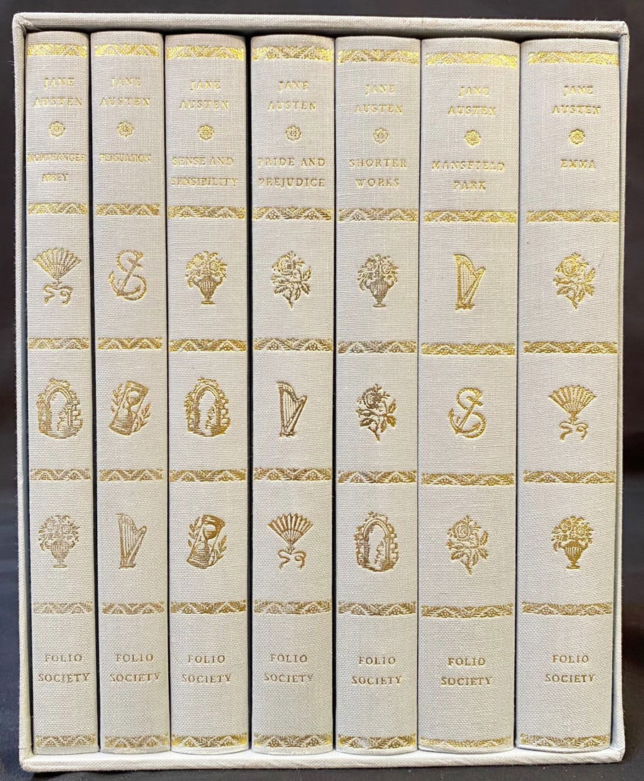 JANE AUSTEN BOX SET FROM THE FOLIO SOCIETY, 7 VOLUMES, 1975 (1 of 5)