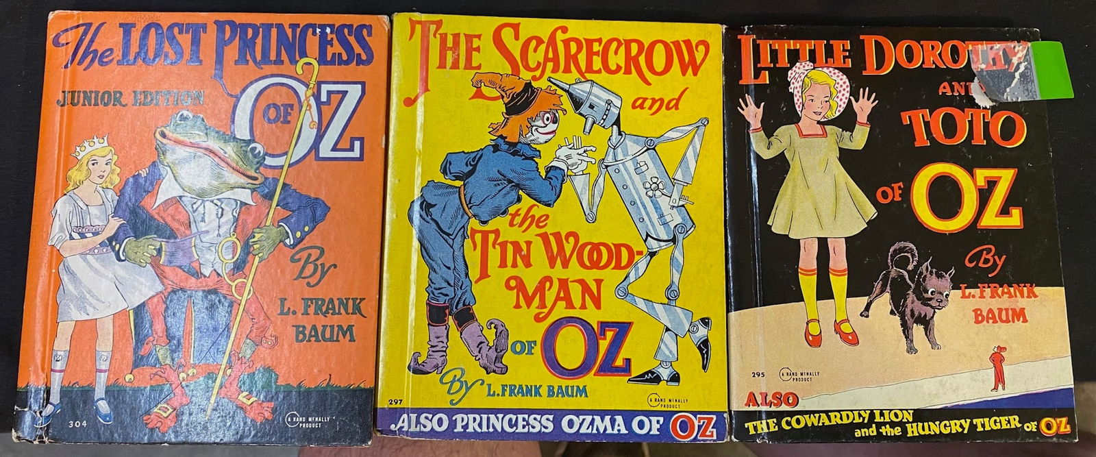 WIZARD OF OZ BOOK SET, 3 VOLUMES, 1939 (1 of 6)