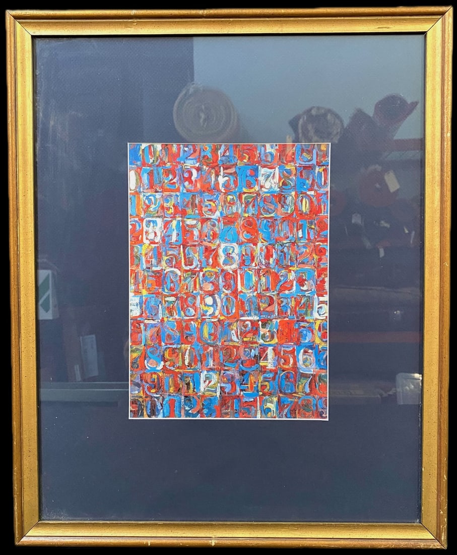 JASPER JOHNS LITHOGRAPH TITLED NUMBERS IN COLOR, 17.5IN x 22IN (44cm x 56cm) (1 of 3)