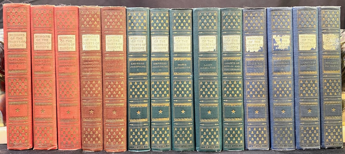 MEMOIRS OF THE COURTS OF EUROPE, 14 VOLUMES, 1910 (1 of 10)